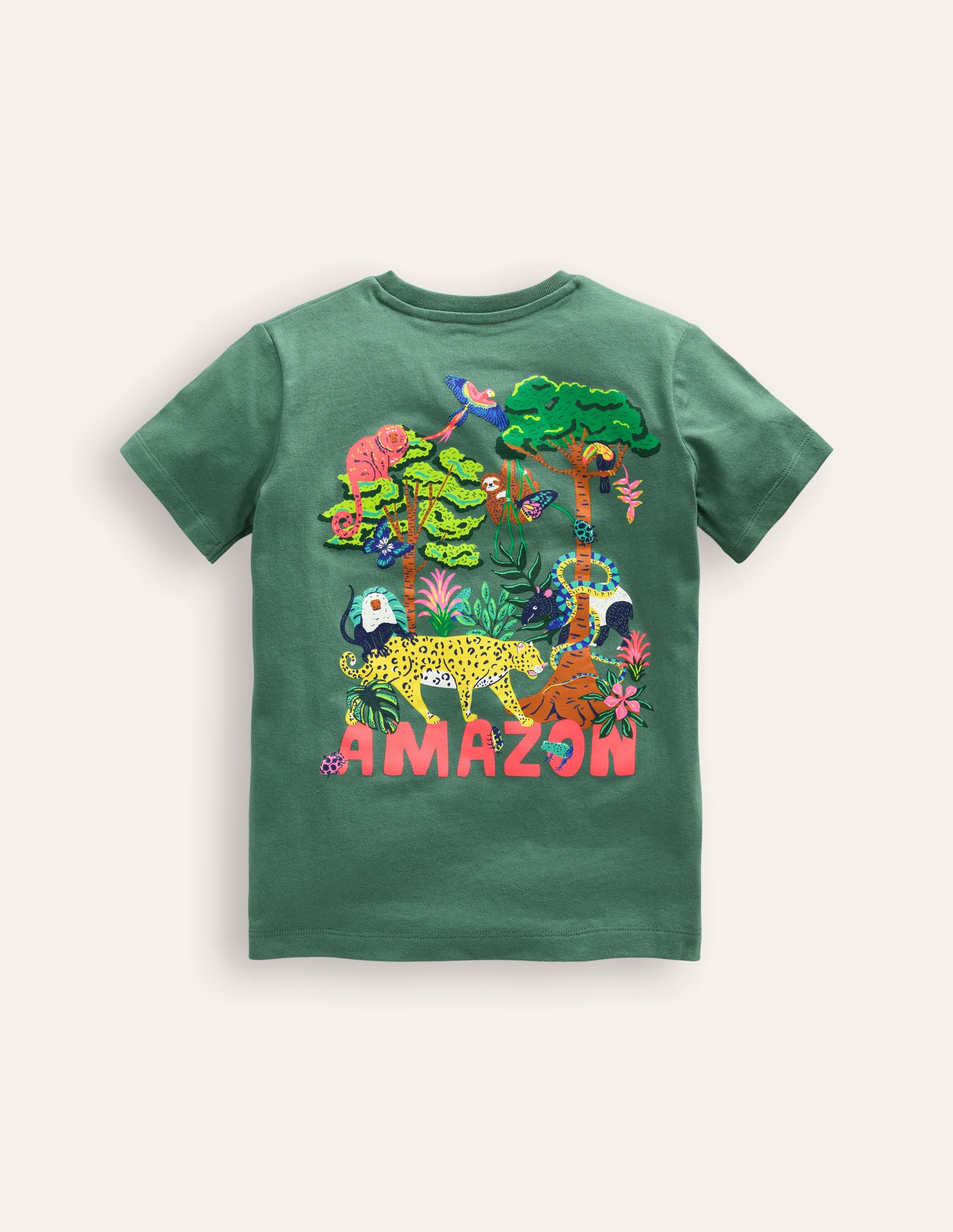 T-shirt à imprimé recto verso-Amazone vert épicéa - Image 2