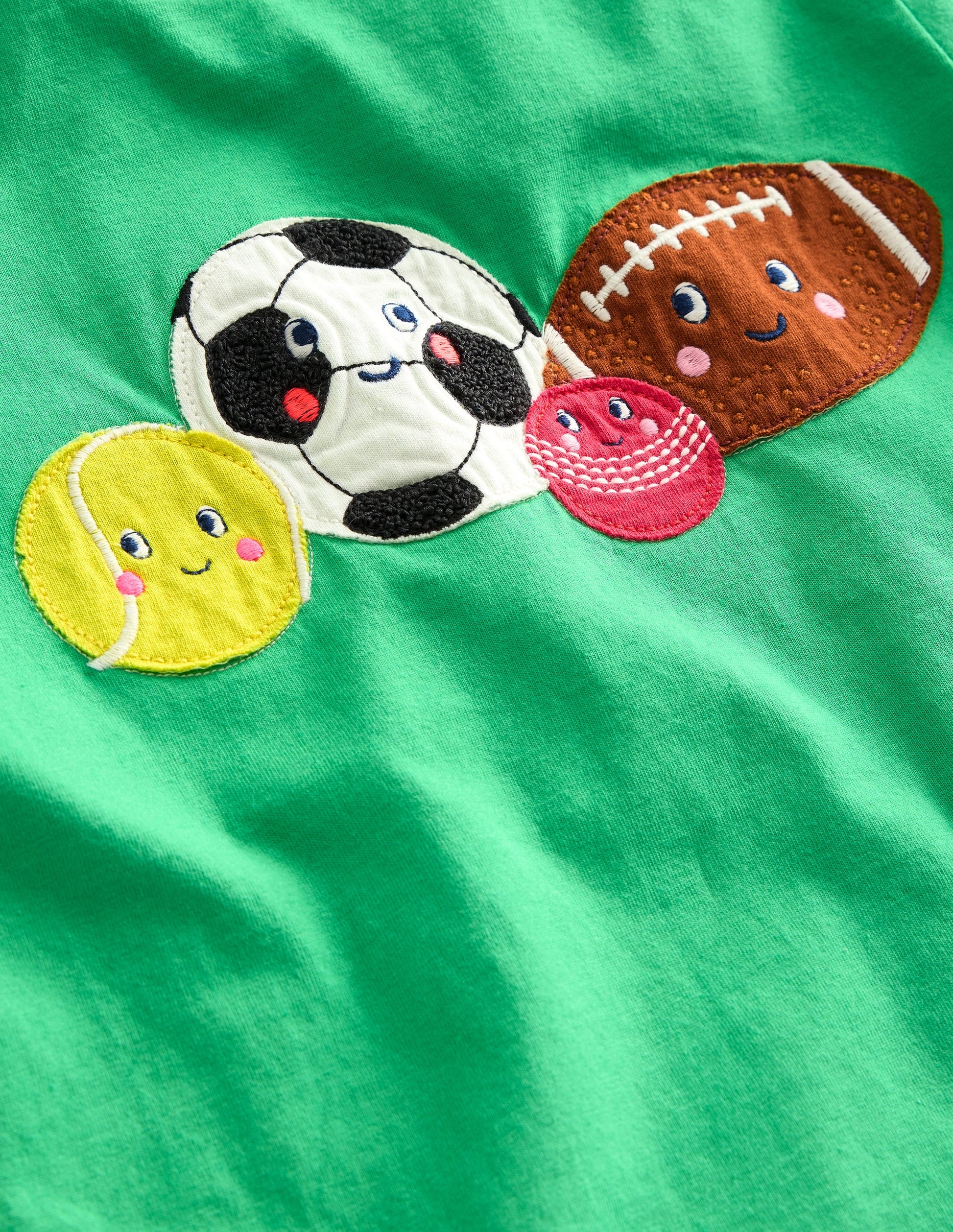 Originelles Sportbälle-T-Shirt-Erbsengrün Sport-3