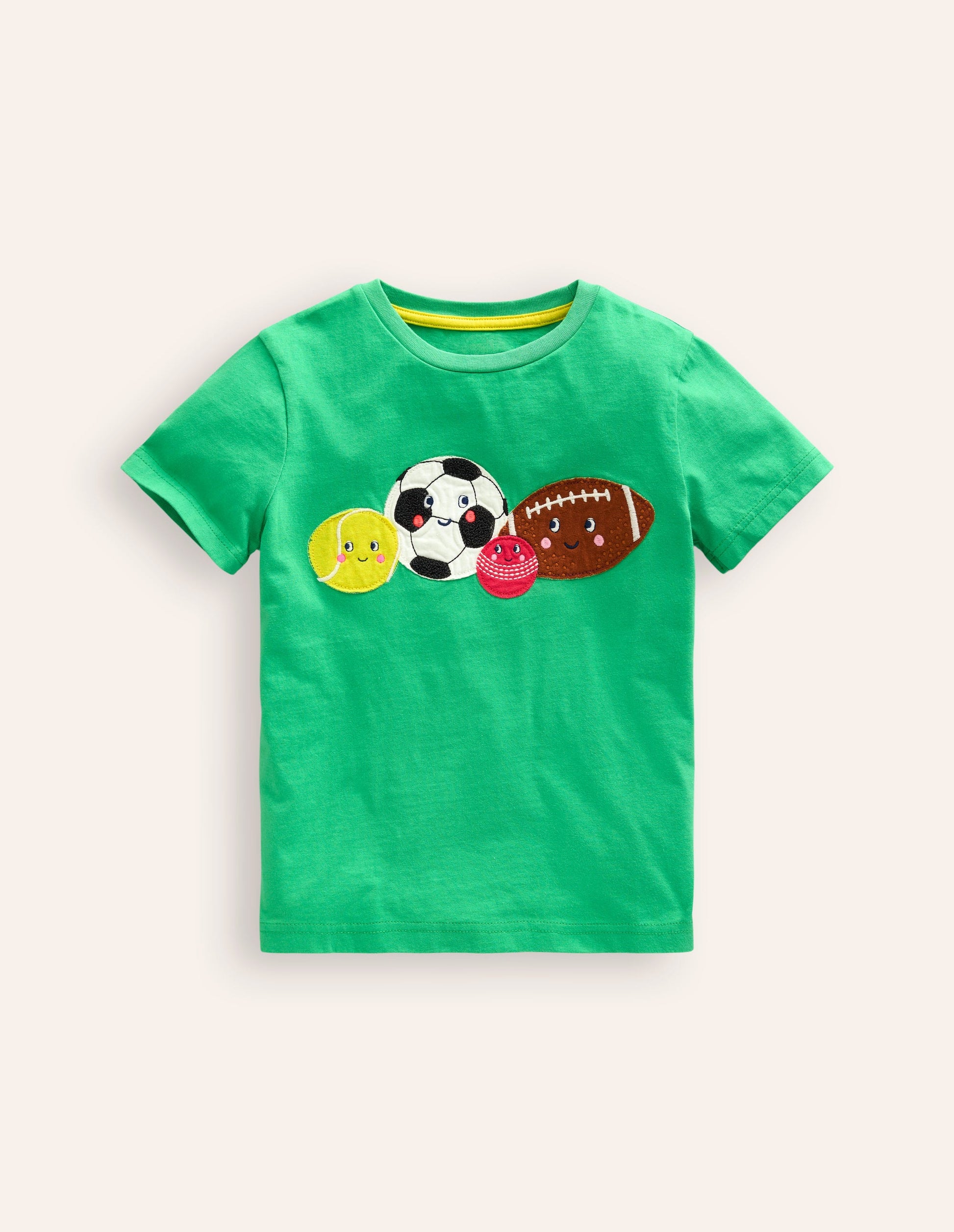 Originelles Sportbälle-T-Shirt-Erbsengrün Sport-1