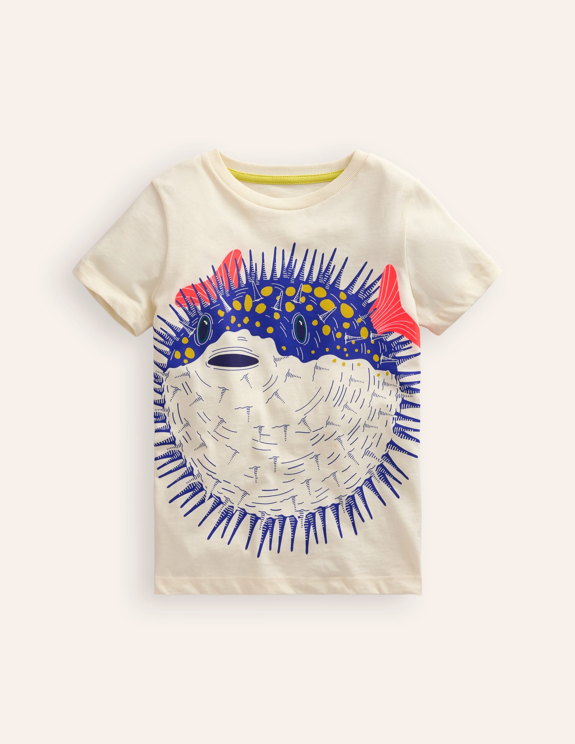 T-shirt à imprimé poisson globe-Poisson globe gousse de vanille - Image 1