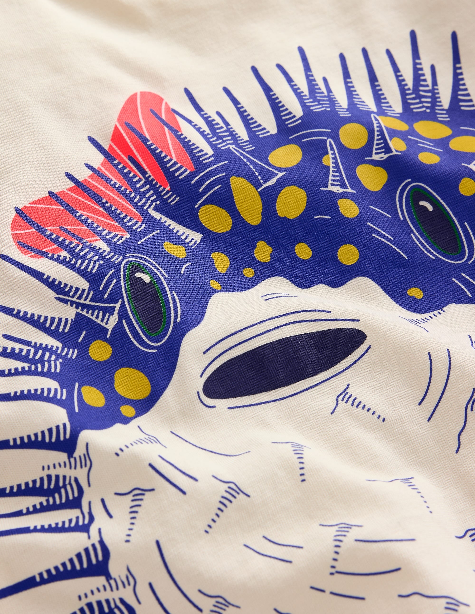 T-shirt à imprimé poisson globe-Poisson globe gousse de vanille - Image 3