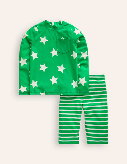 Sun Safe Surf Set-Sapling Green Star