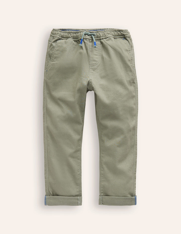 Lässige schmale Hose zum Hineinschlüpfen-Keramikgrün