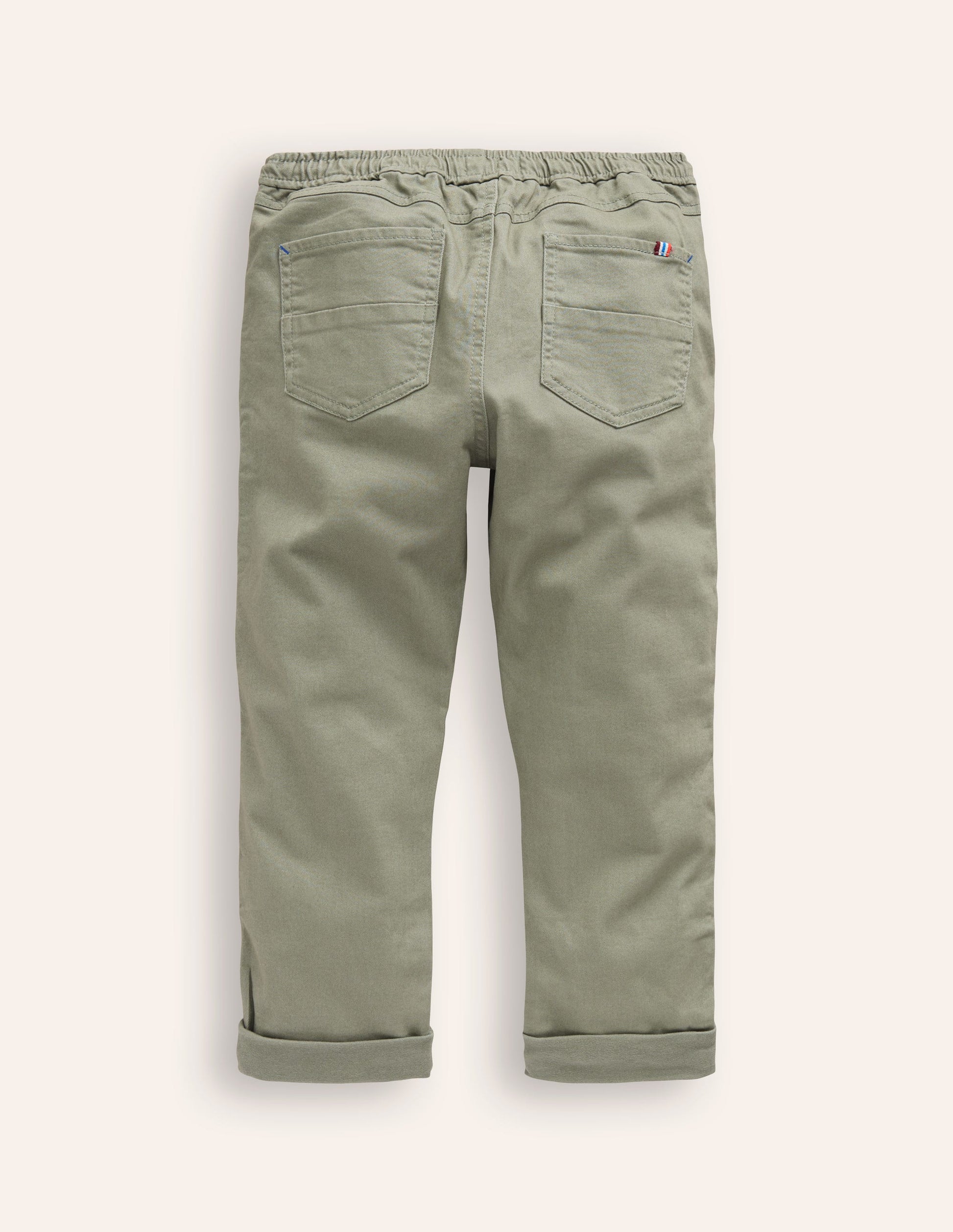 Lässige schmale Hose zum Hineinschlüpfen-Keramikgrün-2