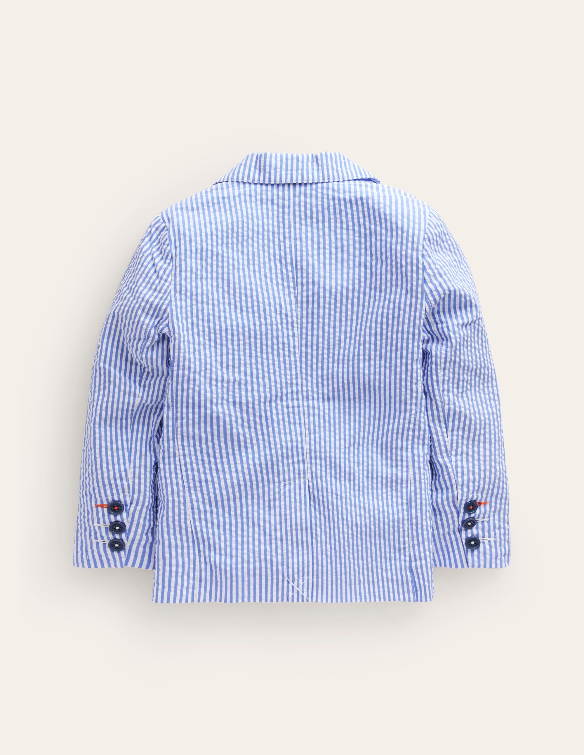 Seersucker-Blazer-Blau/Weiß, Seersucker - Image 2