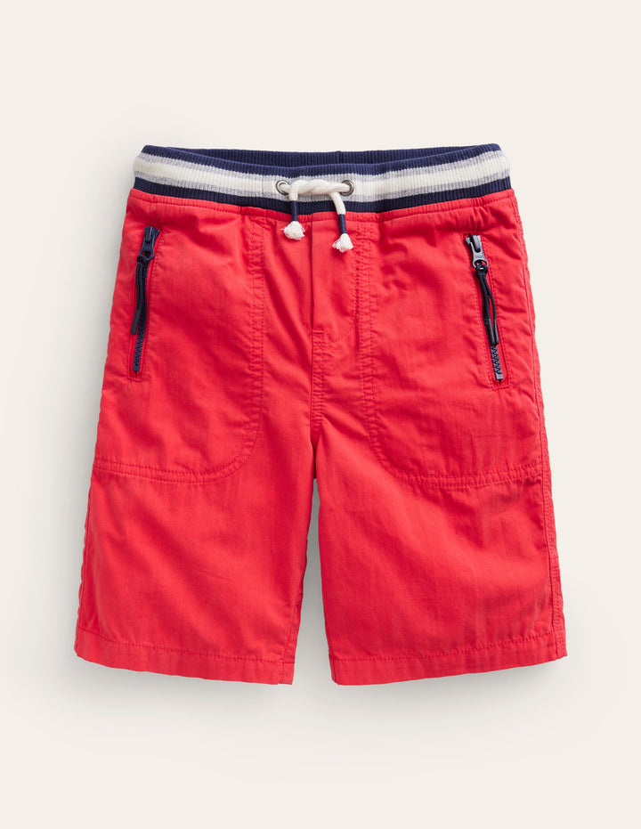 Abenteuer-Shorts-Mohnblumenrot