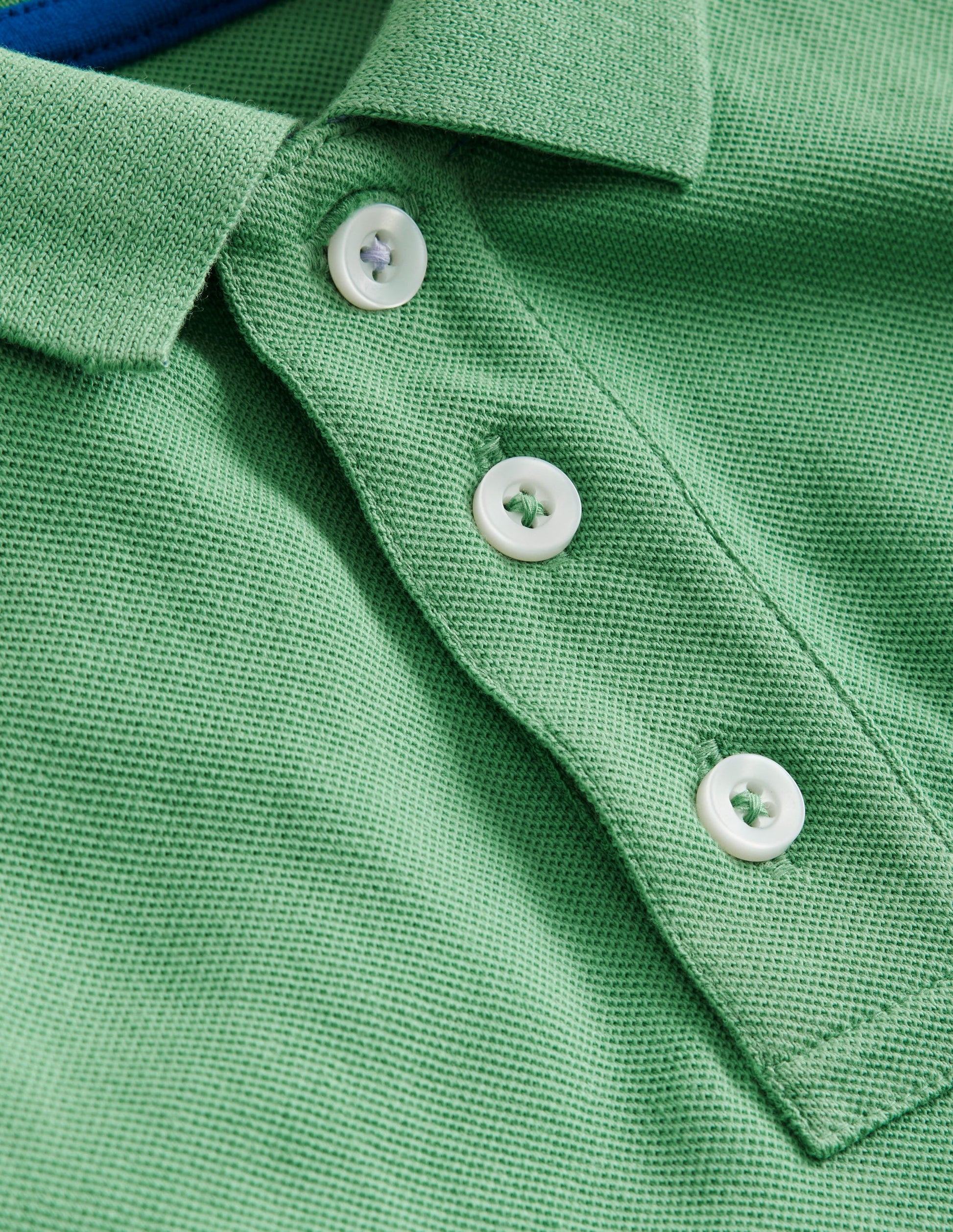 Polo en piqué-Vert épicéa-3