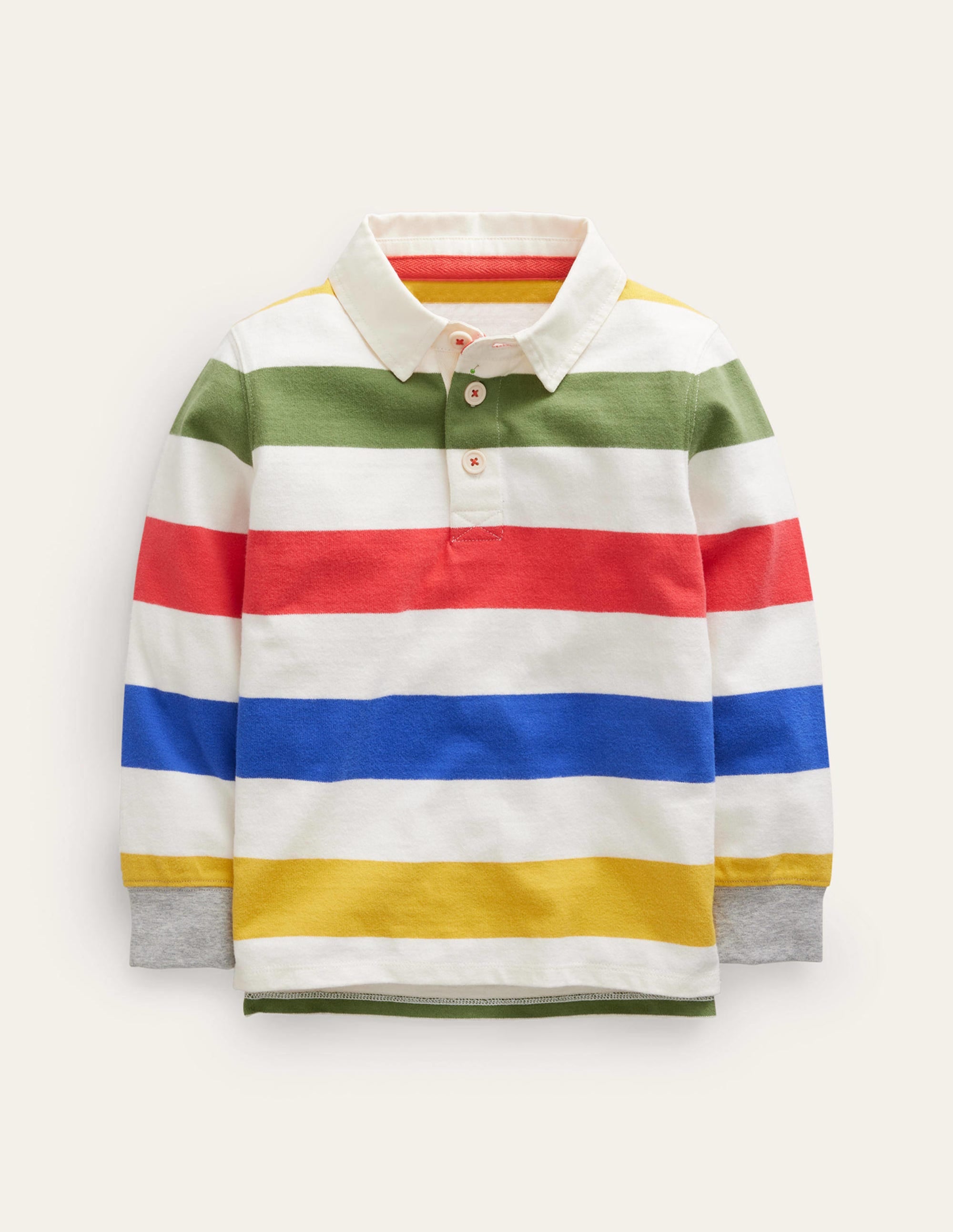 Maillot de rugby intemporel-Confiture/bleu héron/citron/safari - Image 1