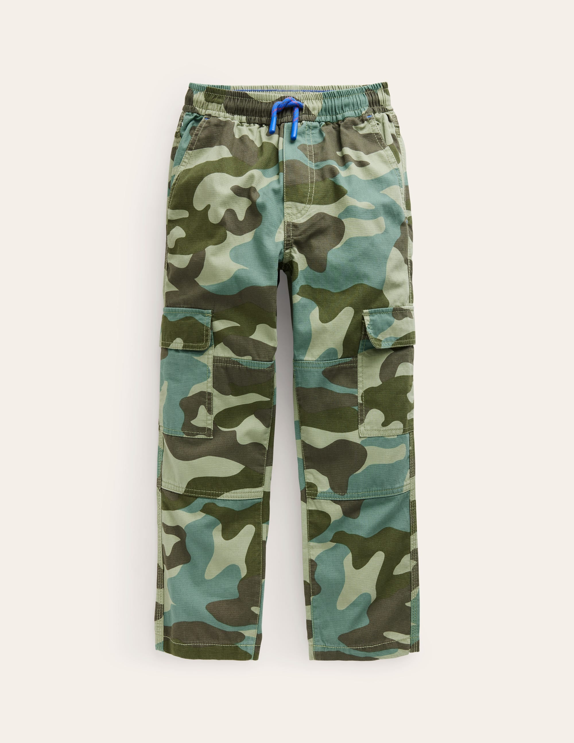Cargo Pull-on Trousers-Rosemary Green Camo - Image 1