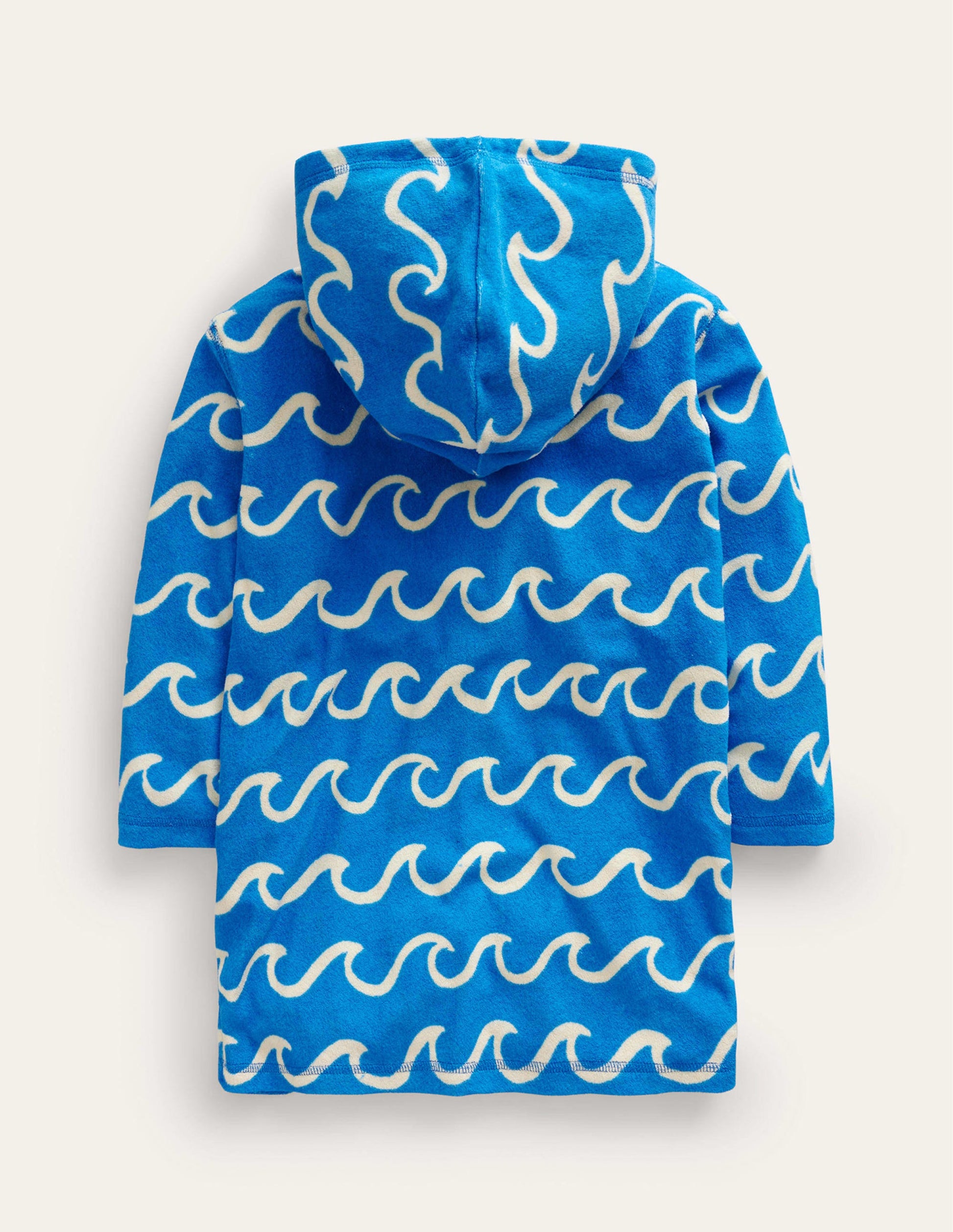 Appliqué Towelling Throw-on-Greek Blue-2