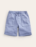 Short teint en pièce-Bleu poudré