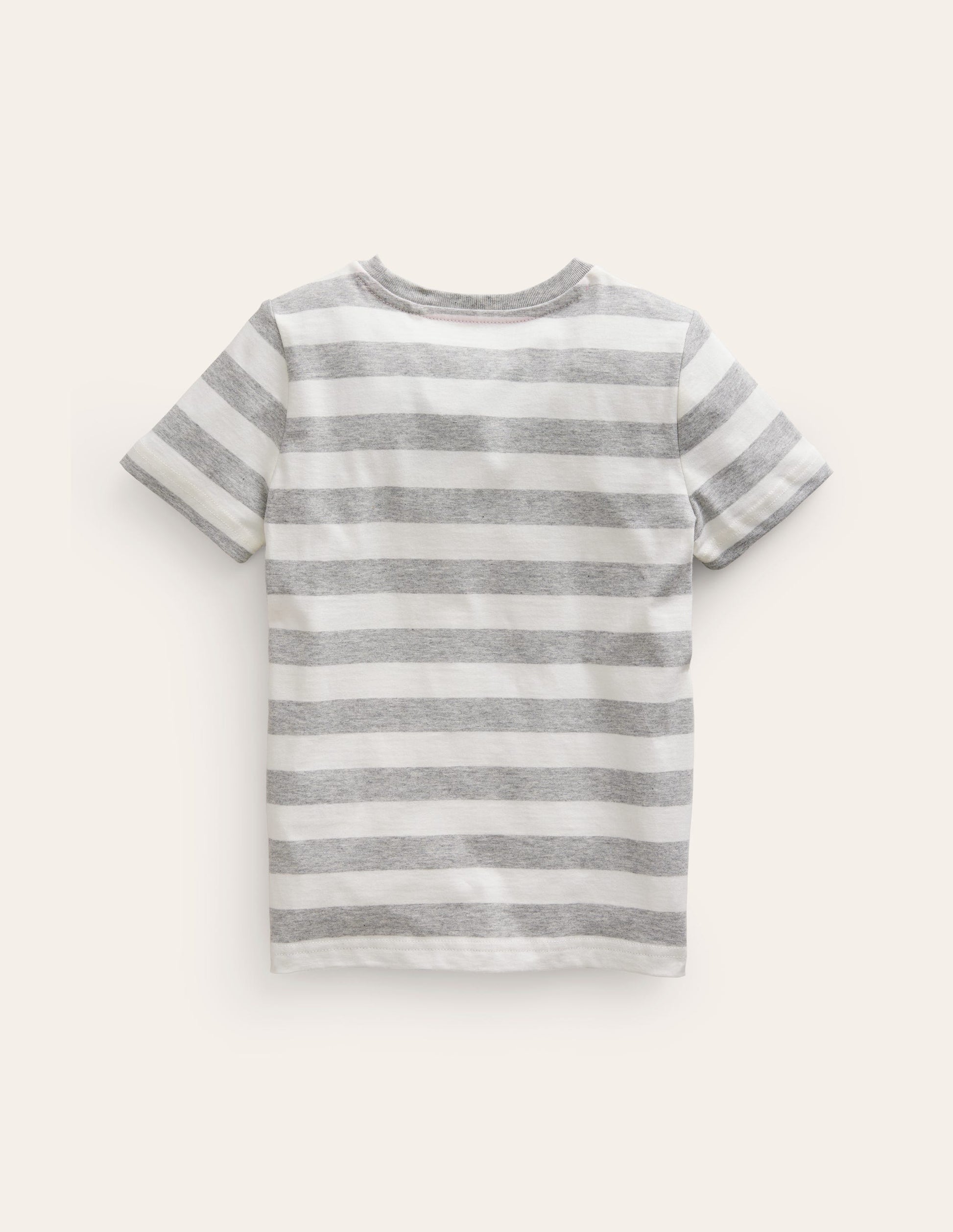 T-shirt avec photo-Fusée gris chiné/ivoire-2