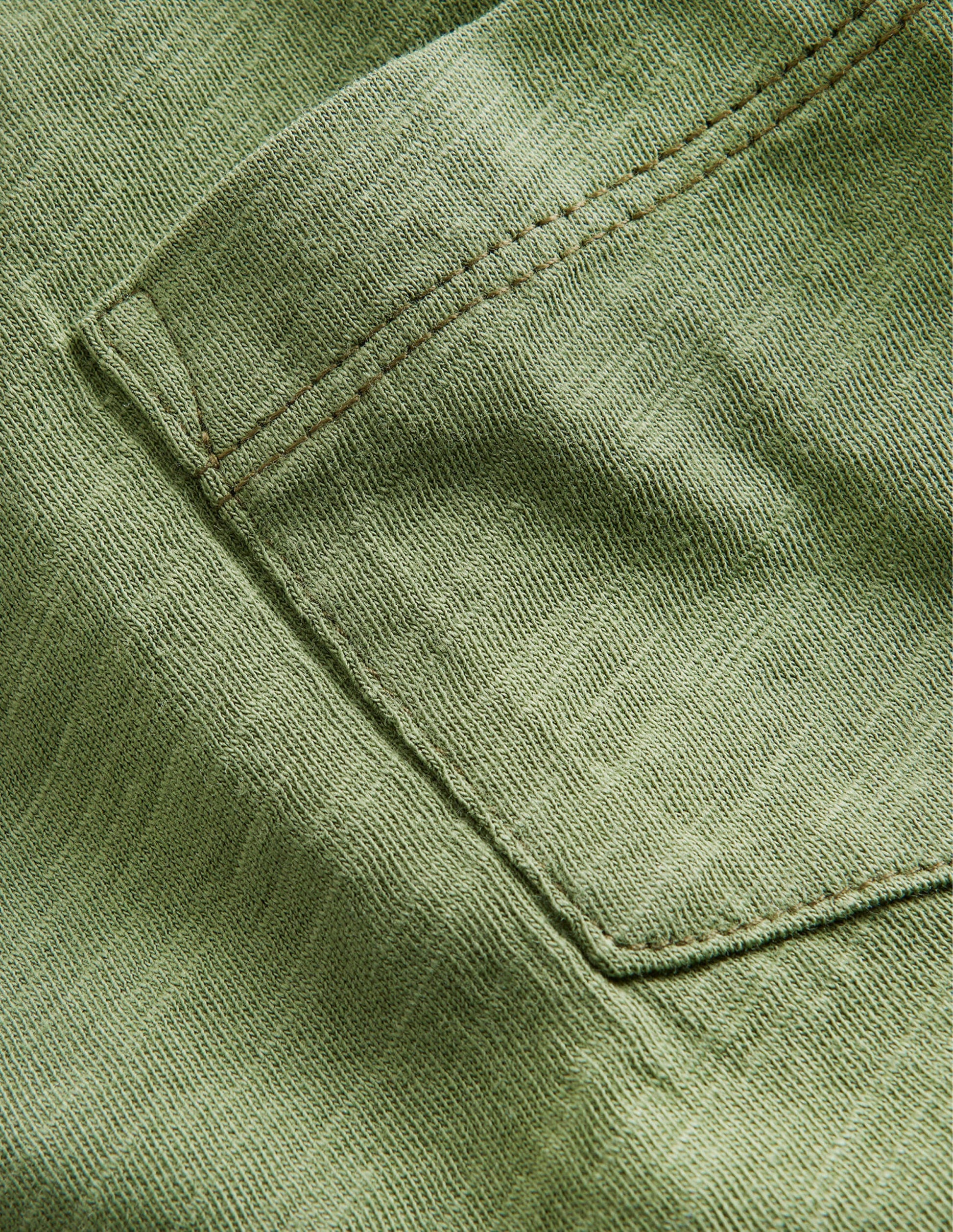 Long-sleeved Washed T-shirt-Safari Green-3
