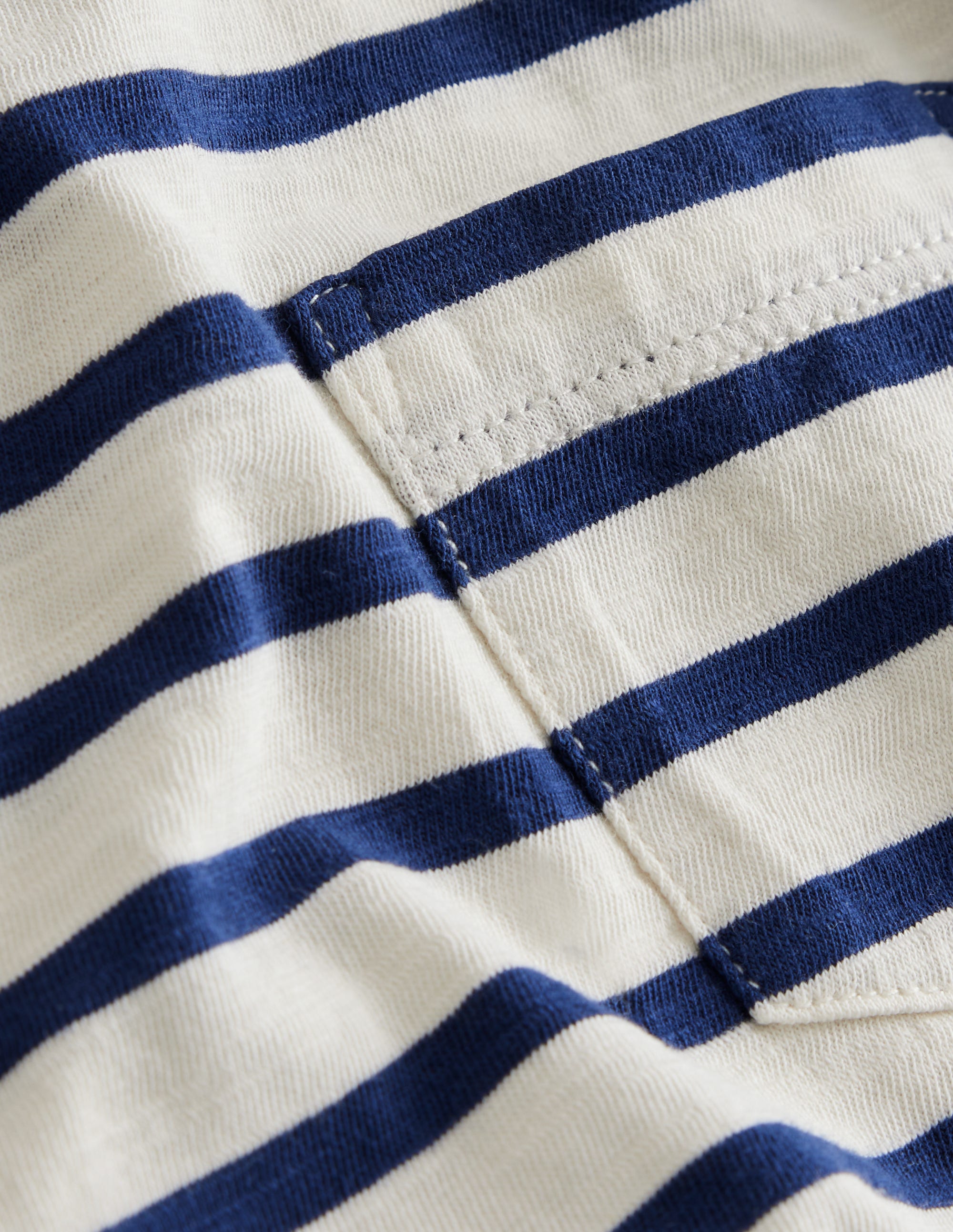 T-shirt délavé à manches longues-Bleu universitaire/écru - Image 3