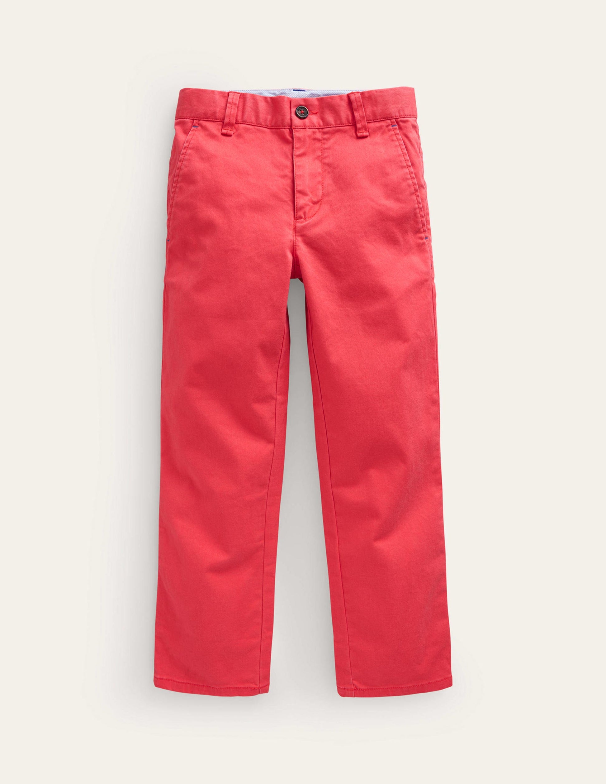 Pantalon chino classique-Rouge confiture-1