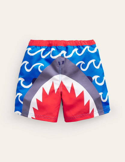 Short de bain-Griechisch-Blau Hai Welle-2