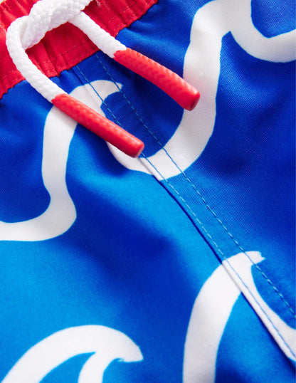 Short de bain-Griechisch-Blau Hai Welle-3