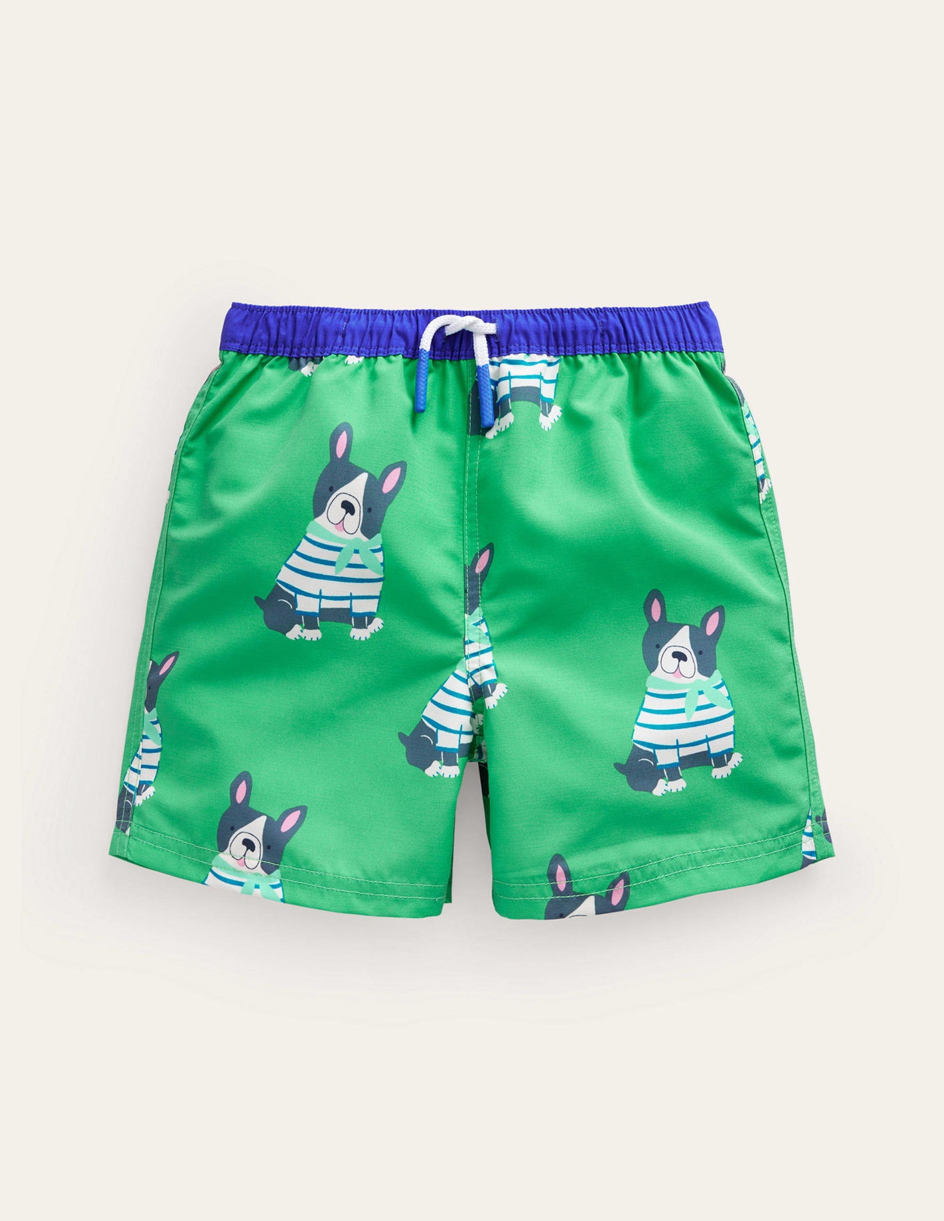 Badeshorts-Erbsengrün Hunde-1