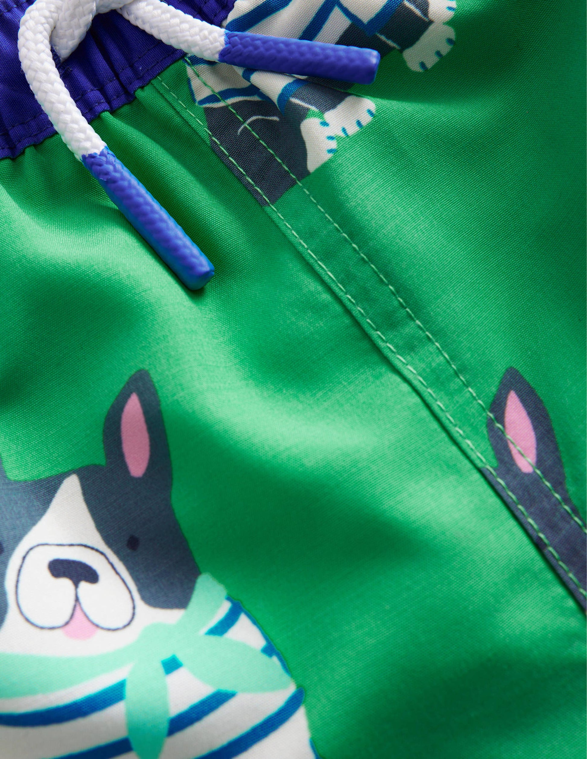 Badeshorts-Erbsengrün Hunde-3
