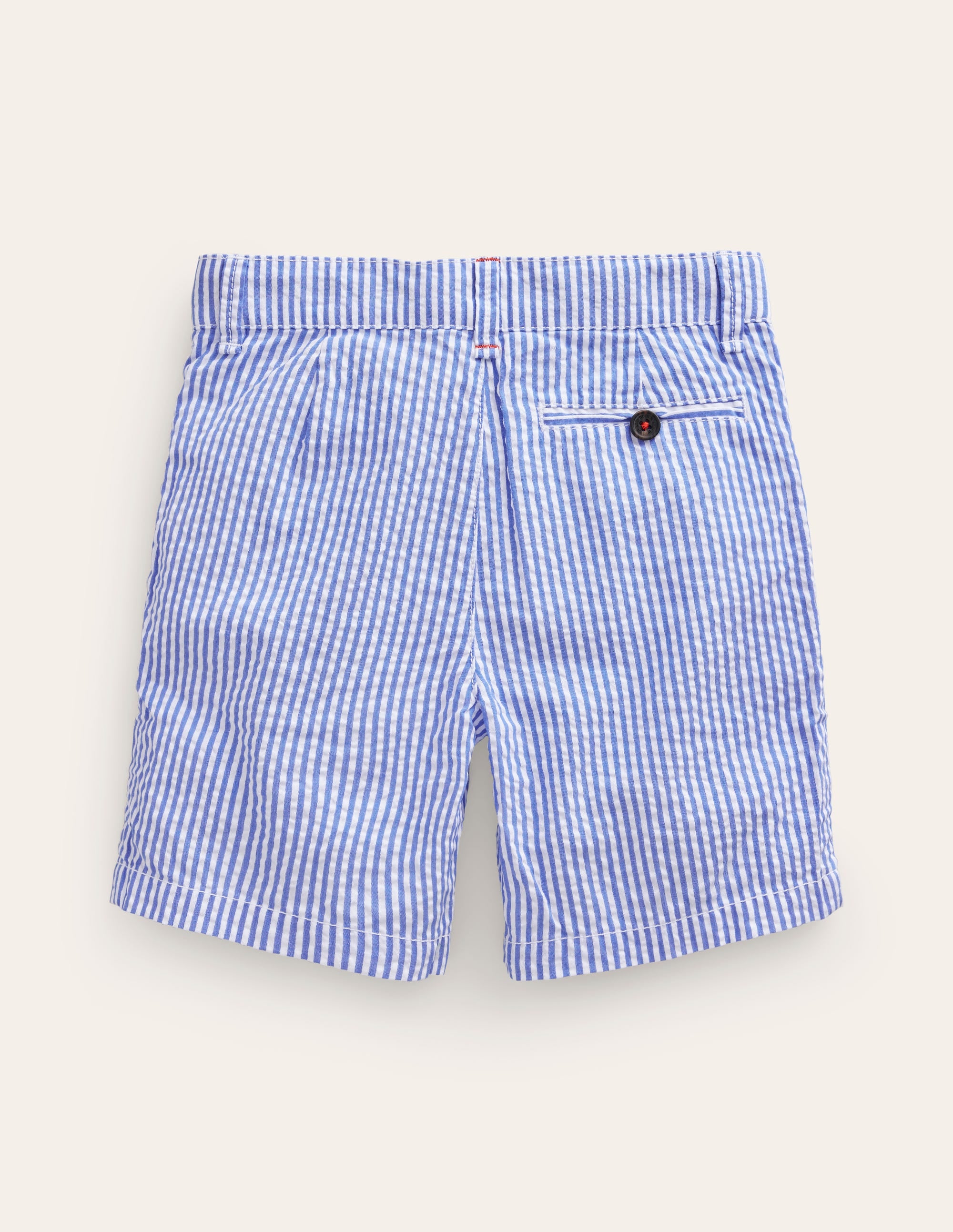 Short en seersucker-Rayé bleu vintage/ivoire - Image 2