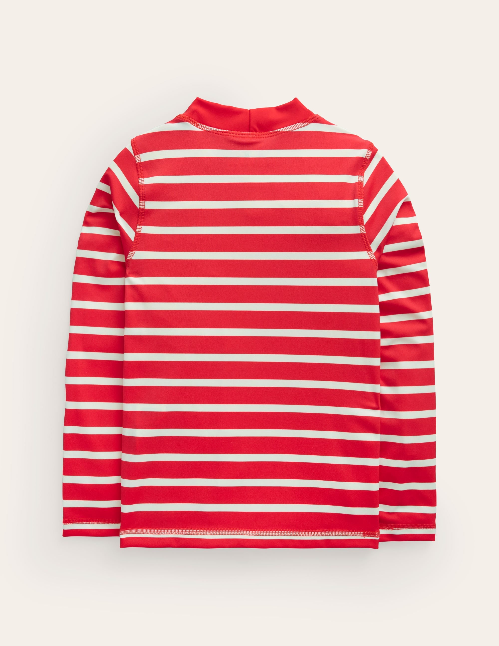Breton-Badeshirt-Rot/Naturweiß Gestreift - Image 2