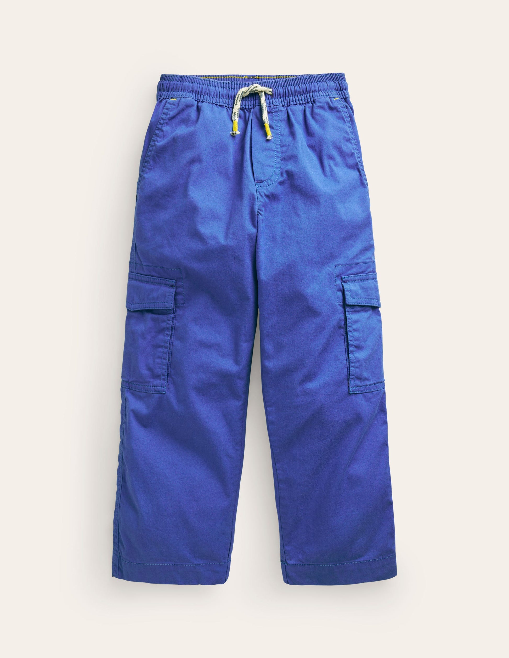Pull-On Cargo Trouser-Blue Heron-1