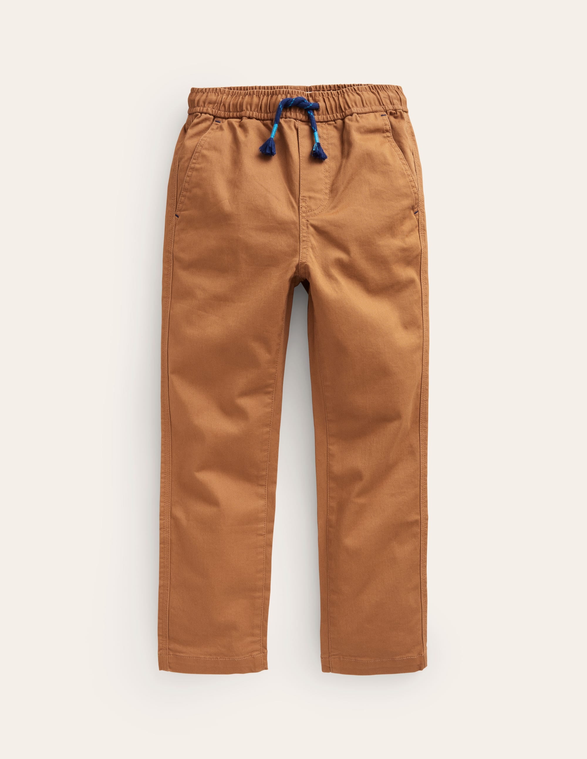 Schmal geschnittene Hose zum Hineinschlüpfen-Karamellbonbonbraun - Image 1