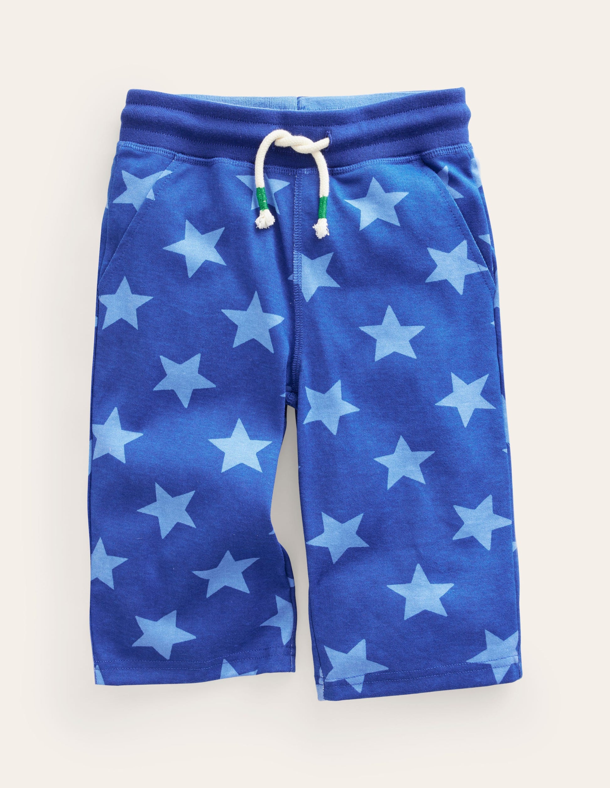 Baggyshorts aus Jersey-Saphirblau Stern-1