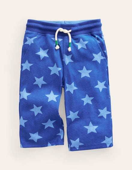 Baggyshorts aus Jersey-Saphirblau Stern