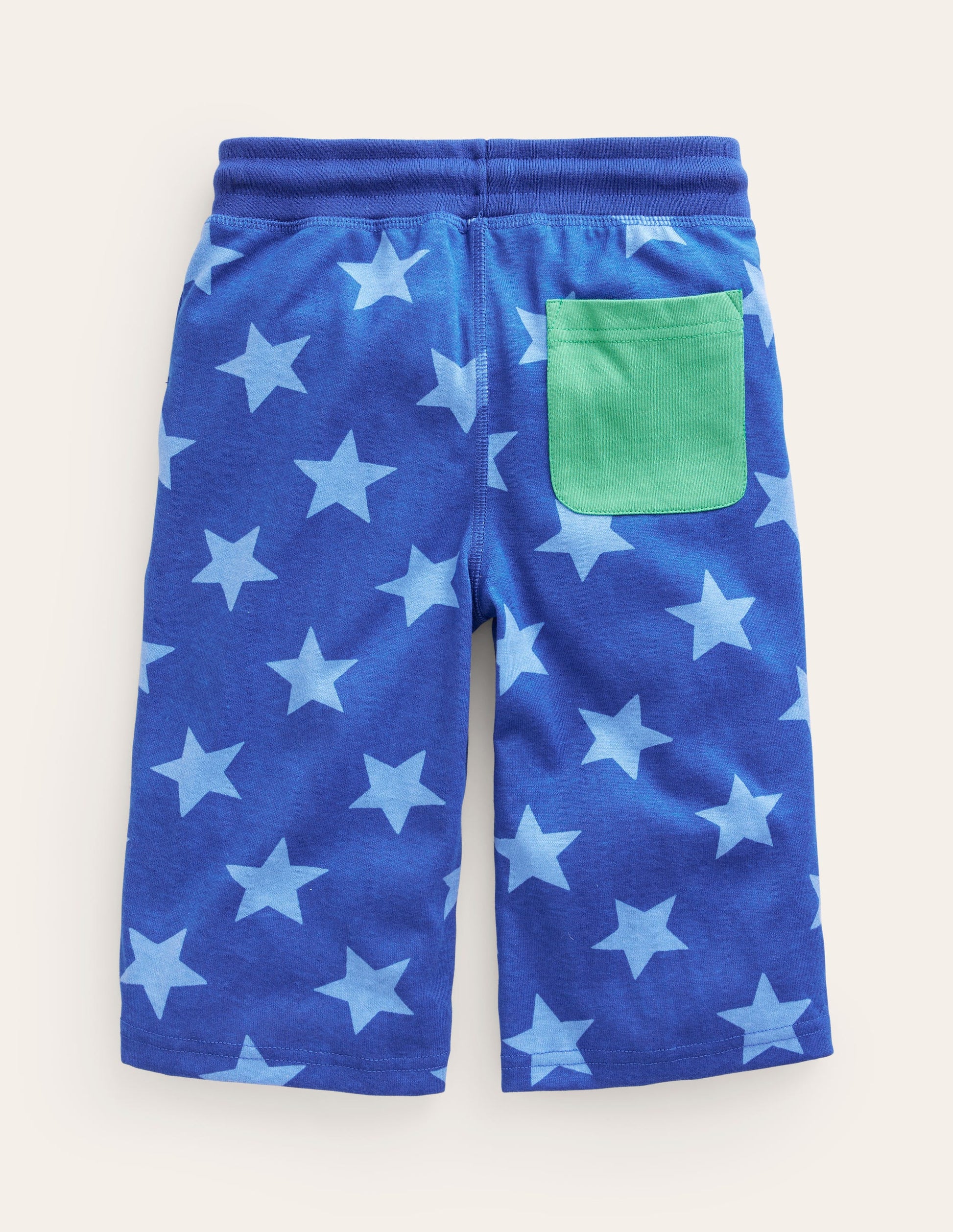 Baggyshorts aus Jersey-Saphirblau Stern-2