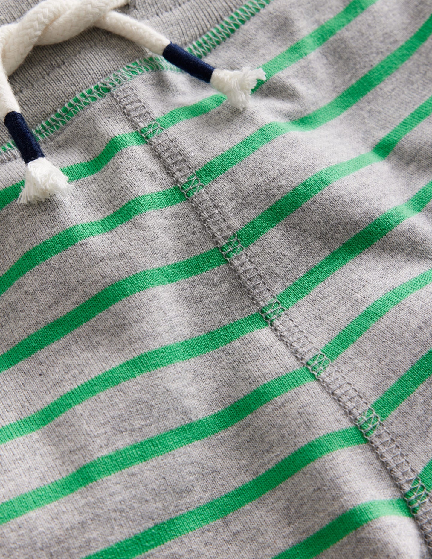 Short baggy en jersey-Vert petit pois/gris chiné