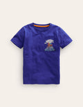 T-Shirt mit Superstitch-Logo-Blaureiher Vulkan