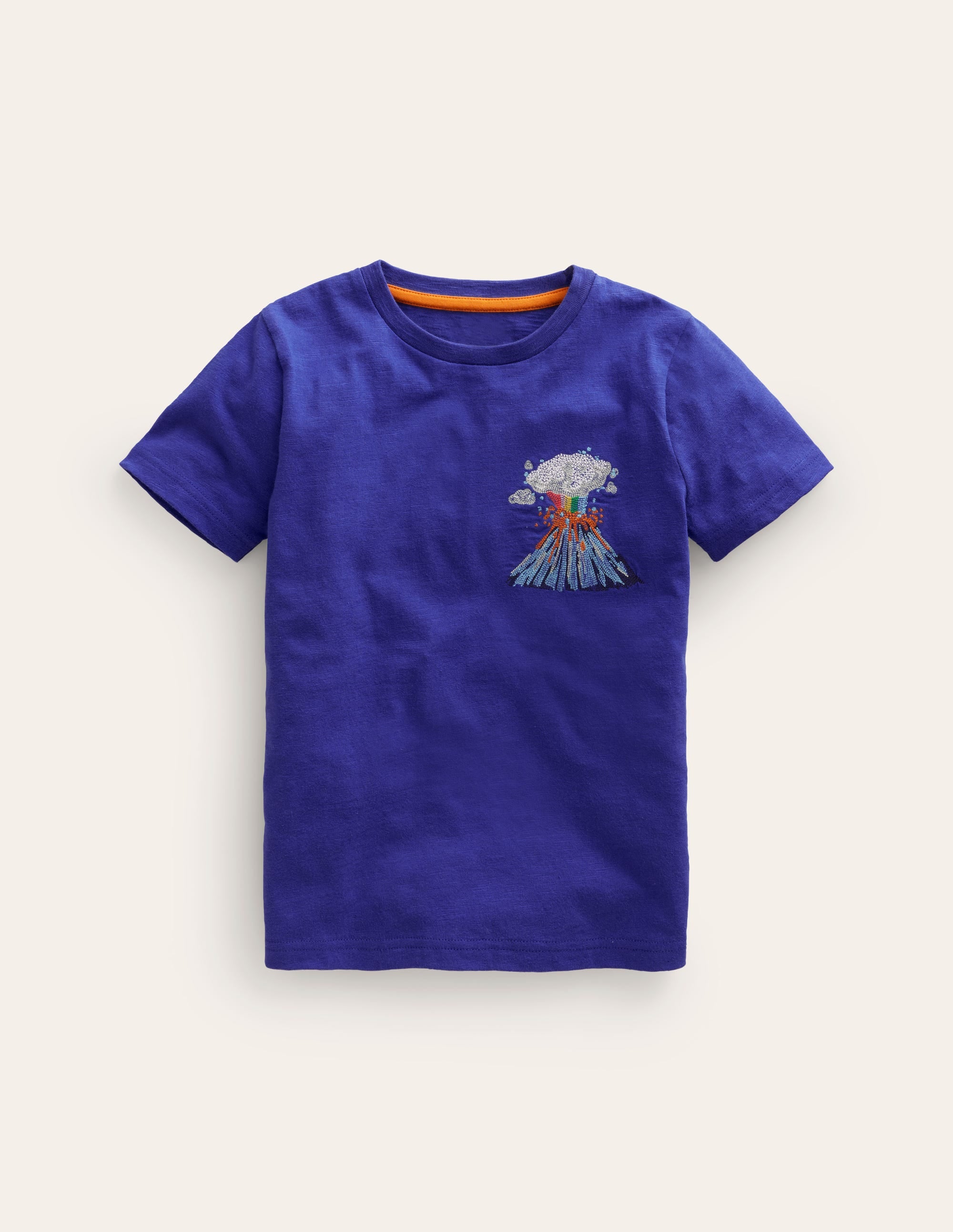 T-Shirt mit Superstitch-Logo-Blaureiher Vulkan - Image 1