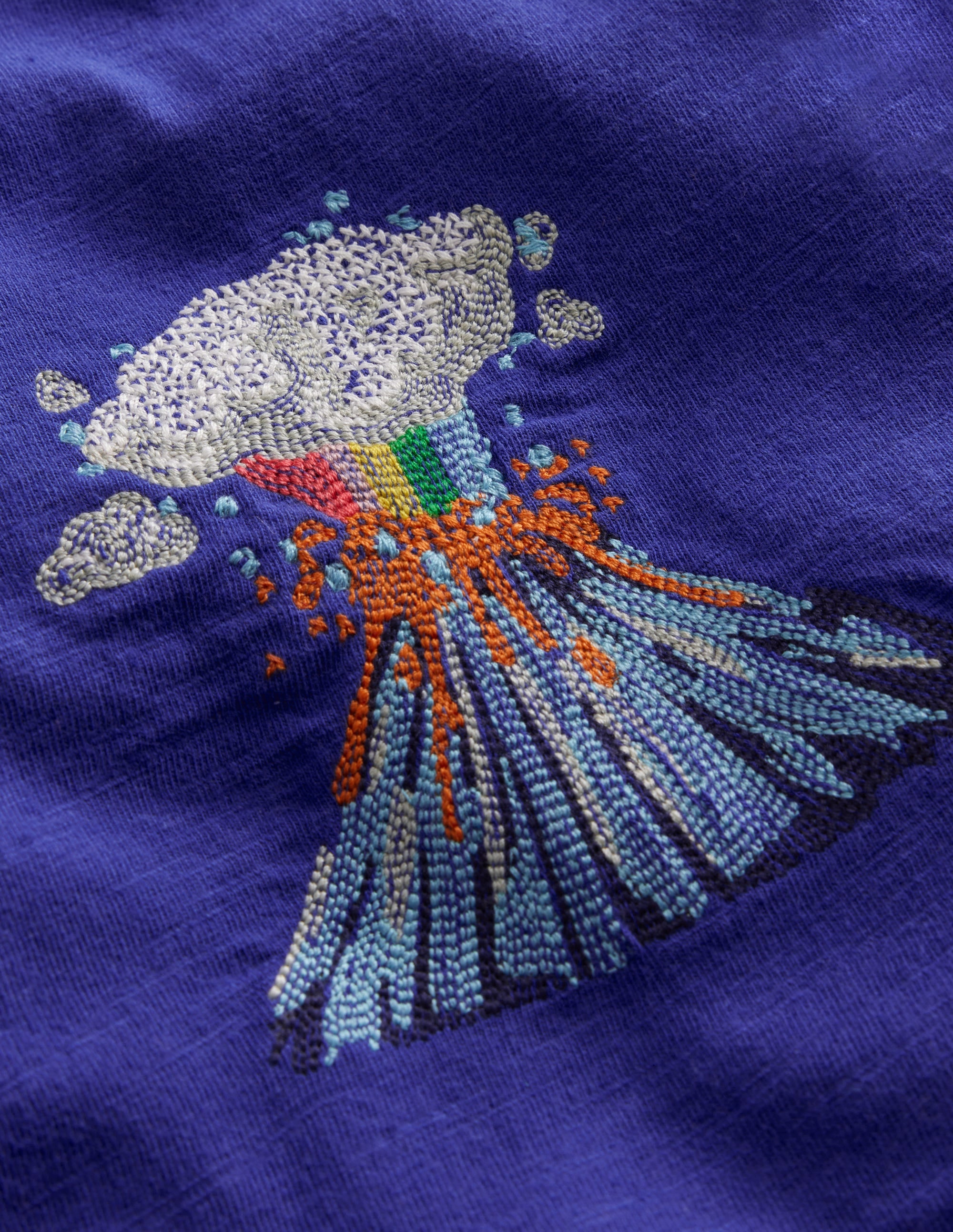 T-Shirt mit Superstitch-Logo-Blaureiher Vulkan - Image 3