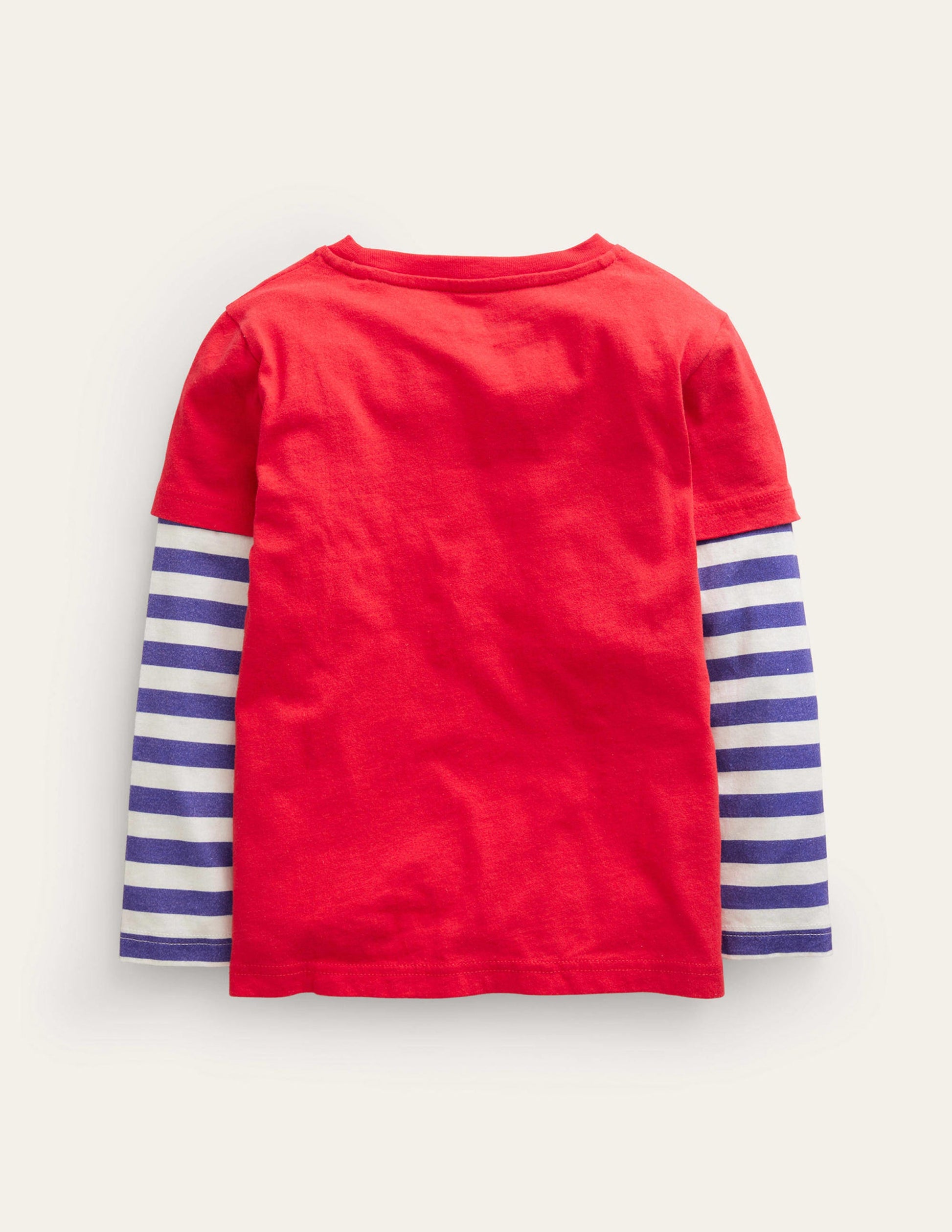 T-shirt à appliqué lémurien-Lémuriens rouge coquelicot-2