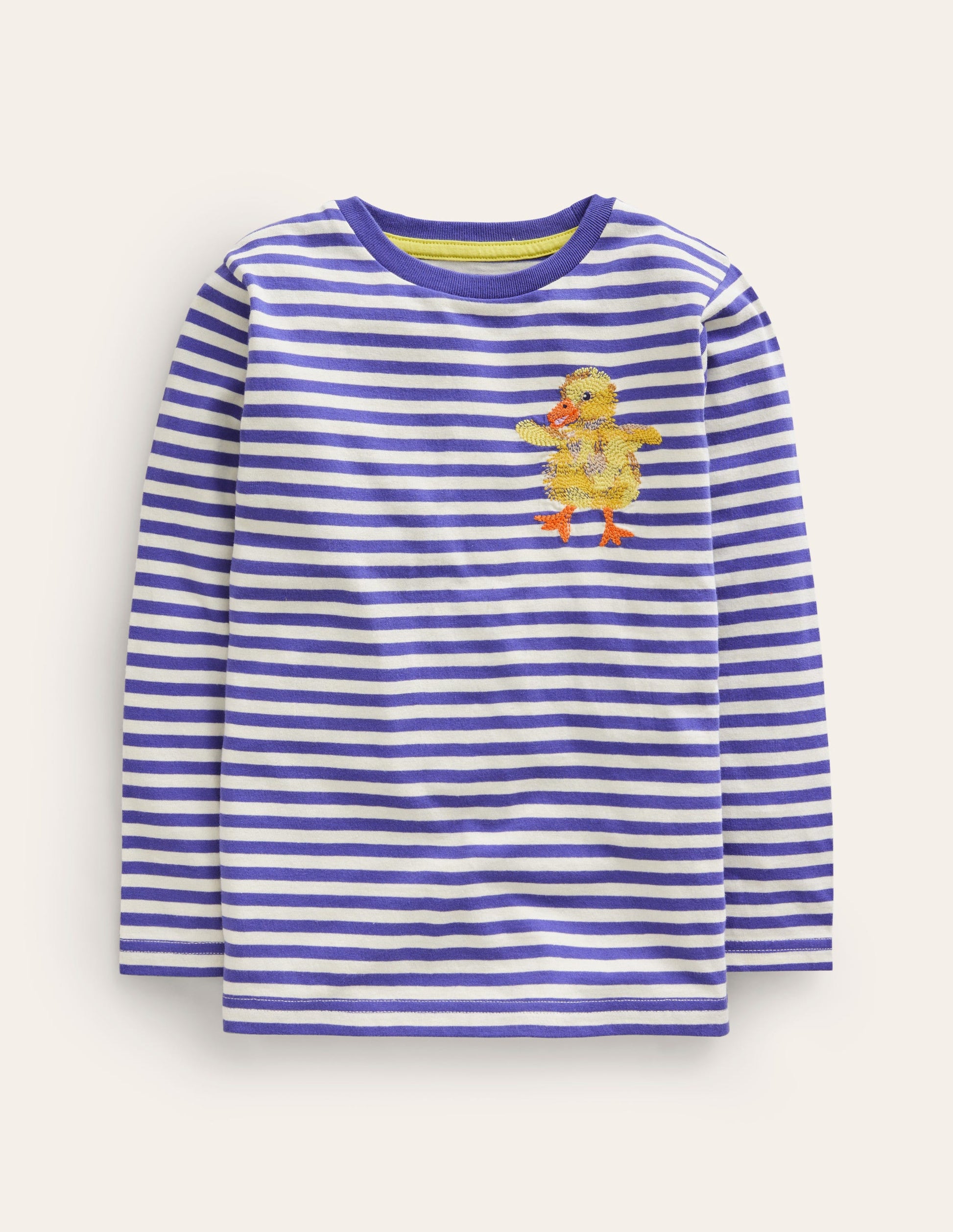 Long Sleeve Stitch T-shirt-Soft Starboard/Ivory Chick-1