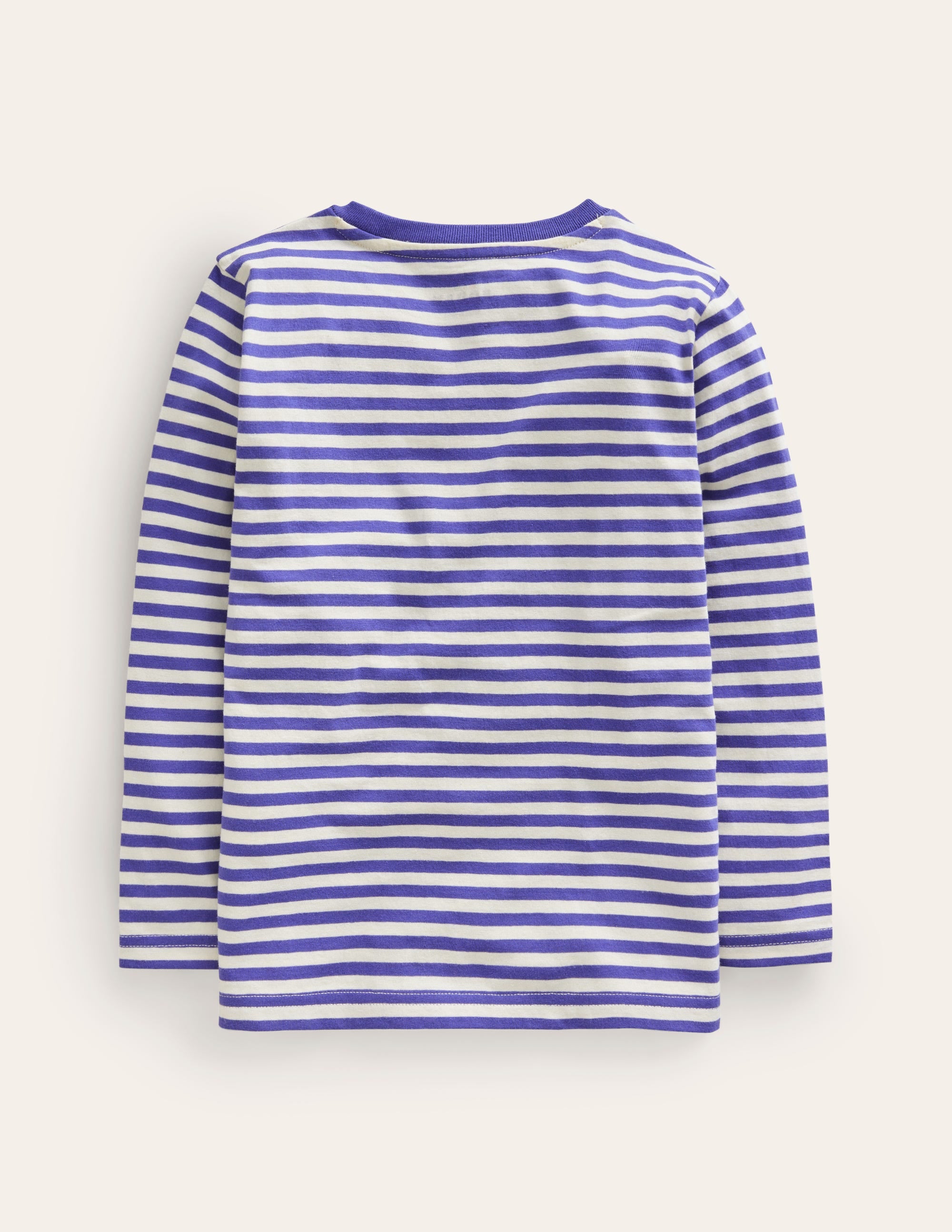 Long Sleeve Stitch T-shirt-Soft Starboard/Ivory Chick - Image 2