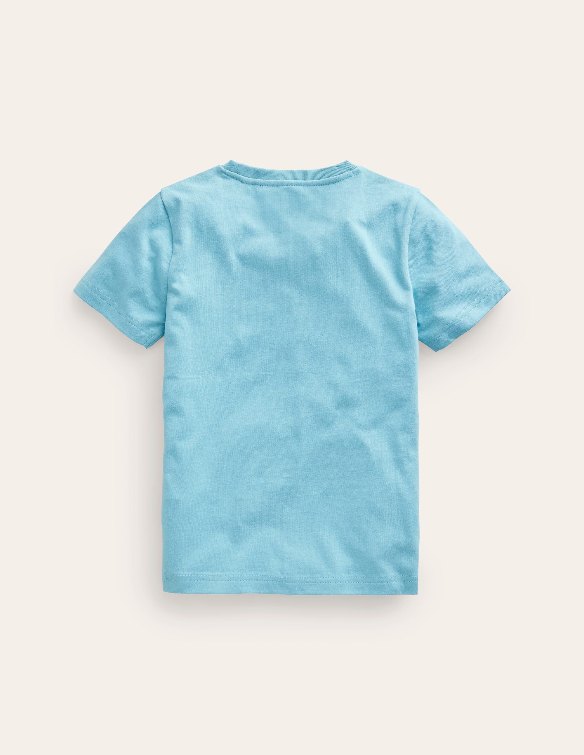 T-shirt animal à super surpiqûres-Vache bleu pied-d’alouette - Image 2