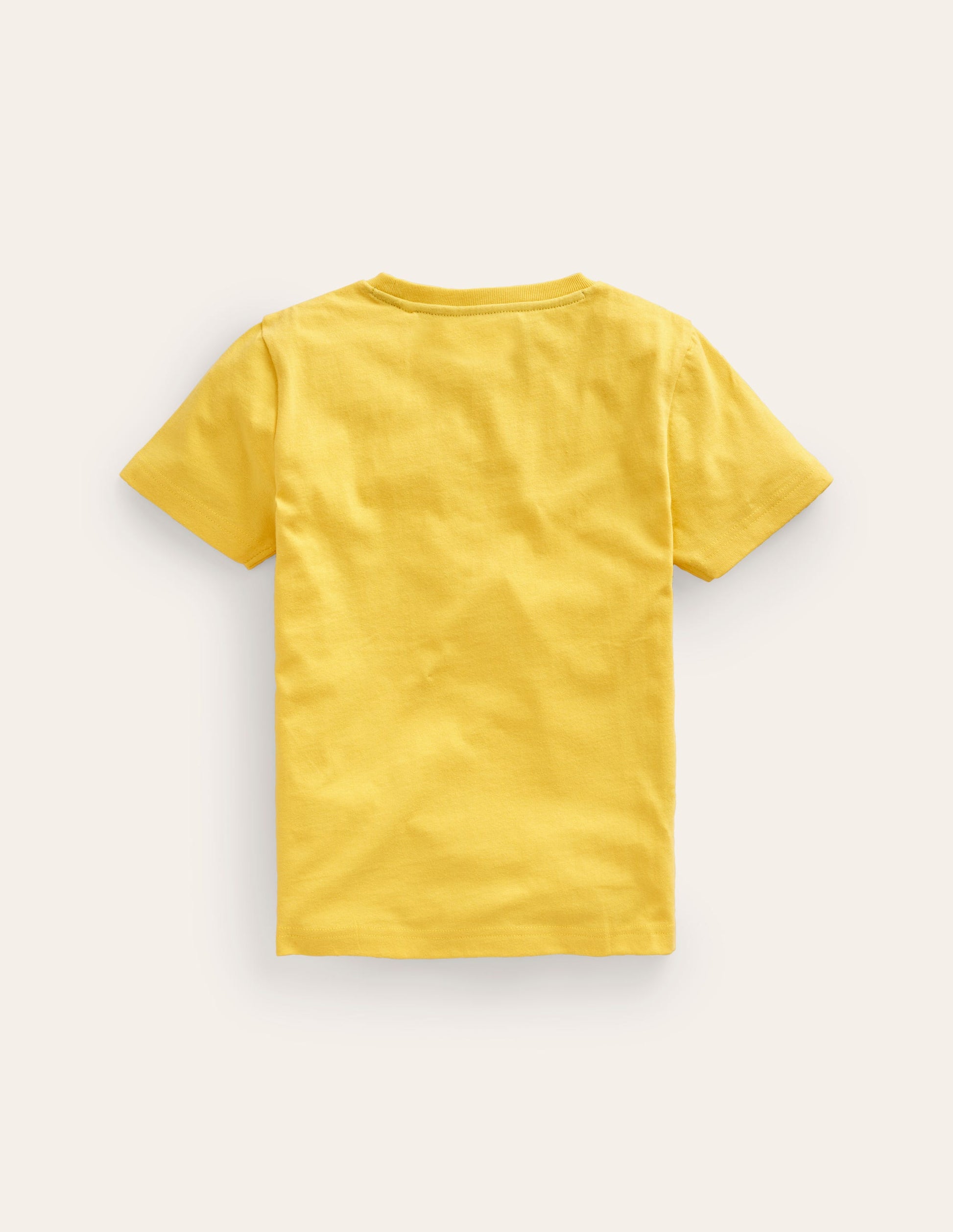 T-shirt animal à super surpiqûres-Requin jaune groseille à maquereau-2