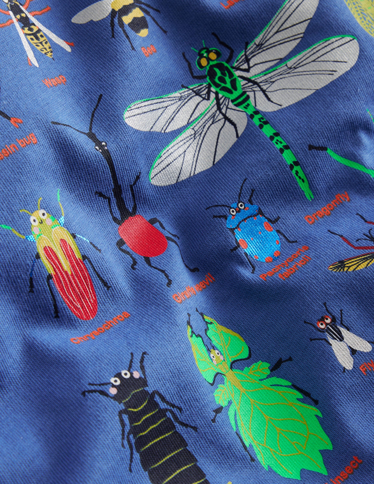 T-Shirt mit Insekten-Druck-Marineblau Insekten - Image 3
