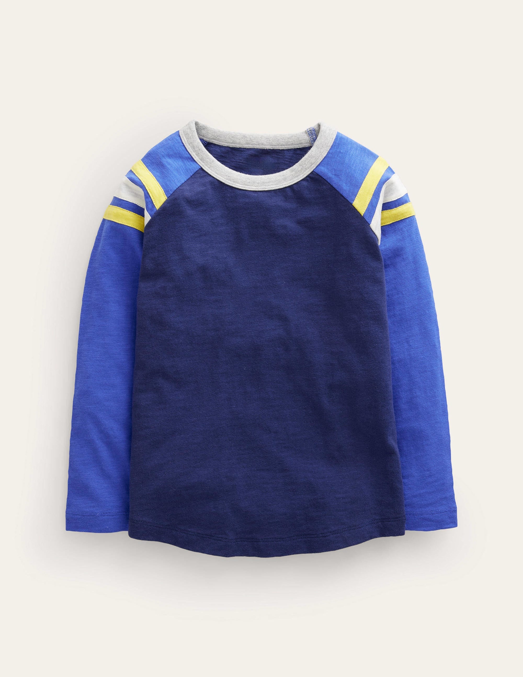Langärmliges T-Shirt mit Raglanärmeln-Schuluniform-Marineblau/Leuchtendes Blau - Image 1
