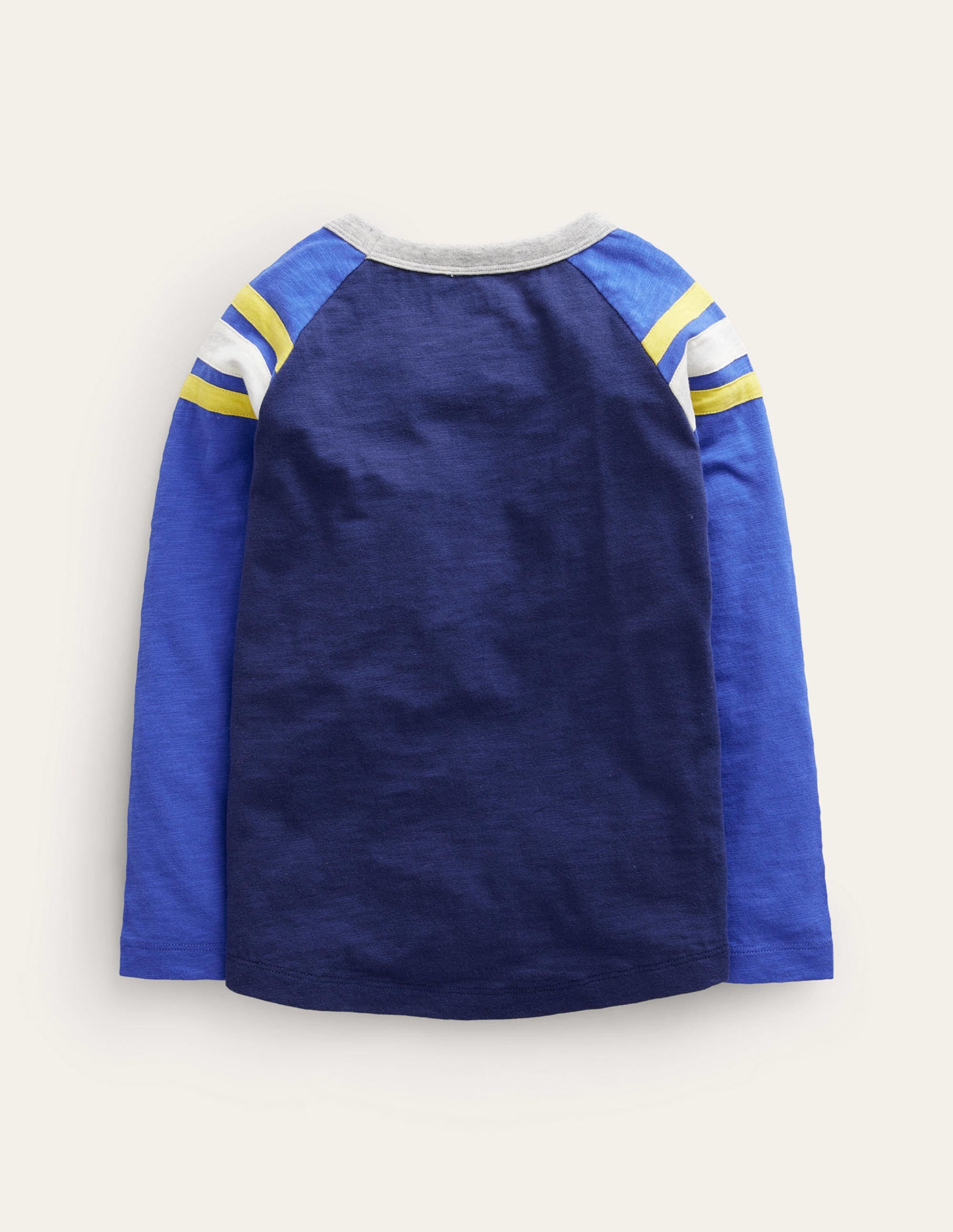 Langärmliges T-Shirt mit Raglanärmeln-Schuluniform-Marineblau/Leuchtendes Blau - Image 2