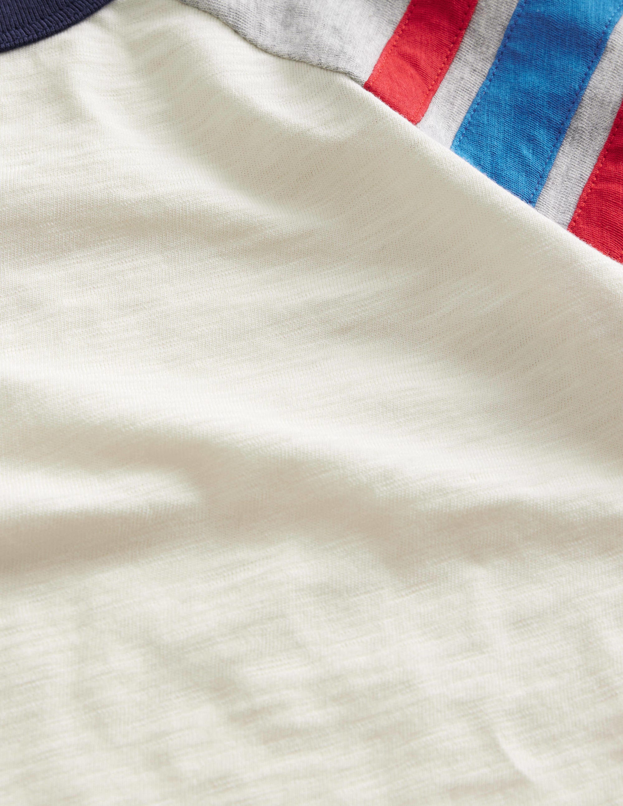Langärmliges T-Shirt mit Raglanärmeln-Naturweiß/Grau meliert - Image 3