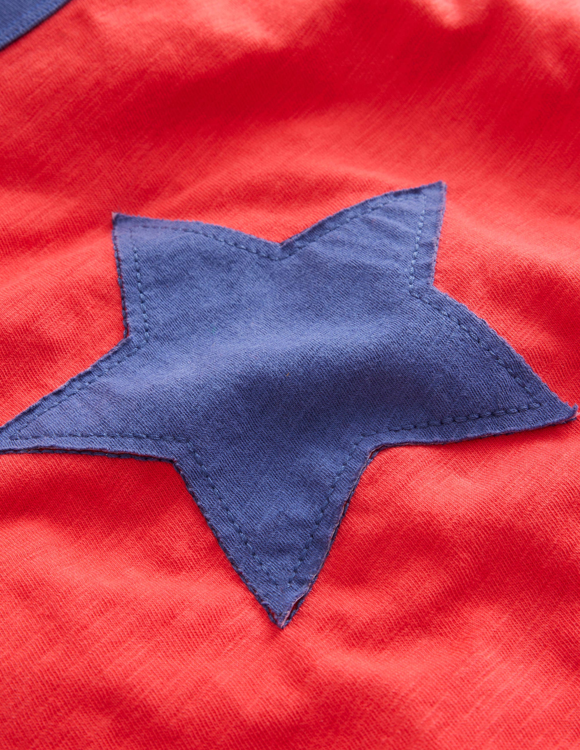 T-shirt à manches longues raglan-Étoile rouge confiture/avoine chiné - Image 3