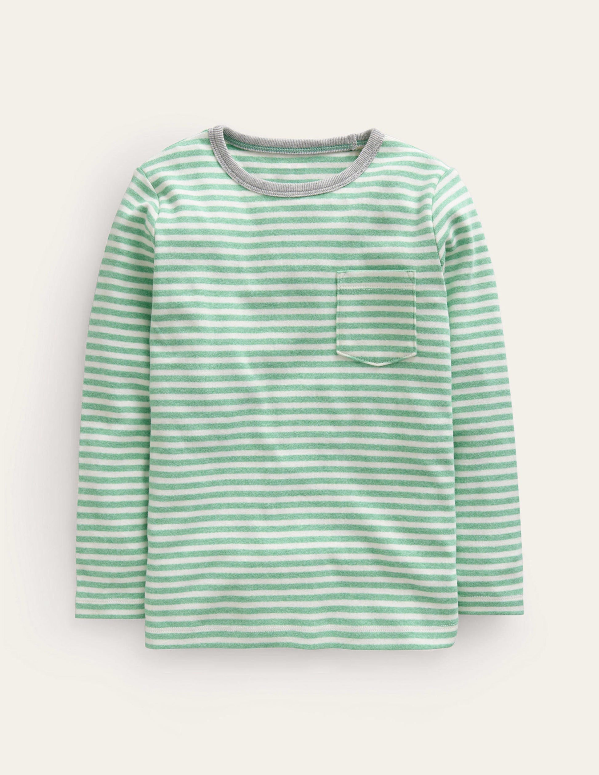 Cosy Brushed Top-Pea Green/Ivory-1