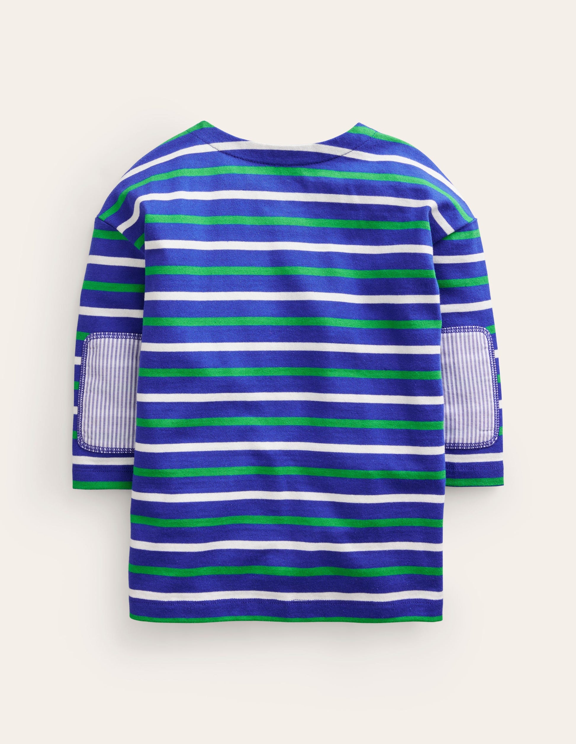 T-shirt de marin-Bleu saphir/haricot-2