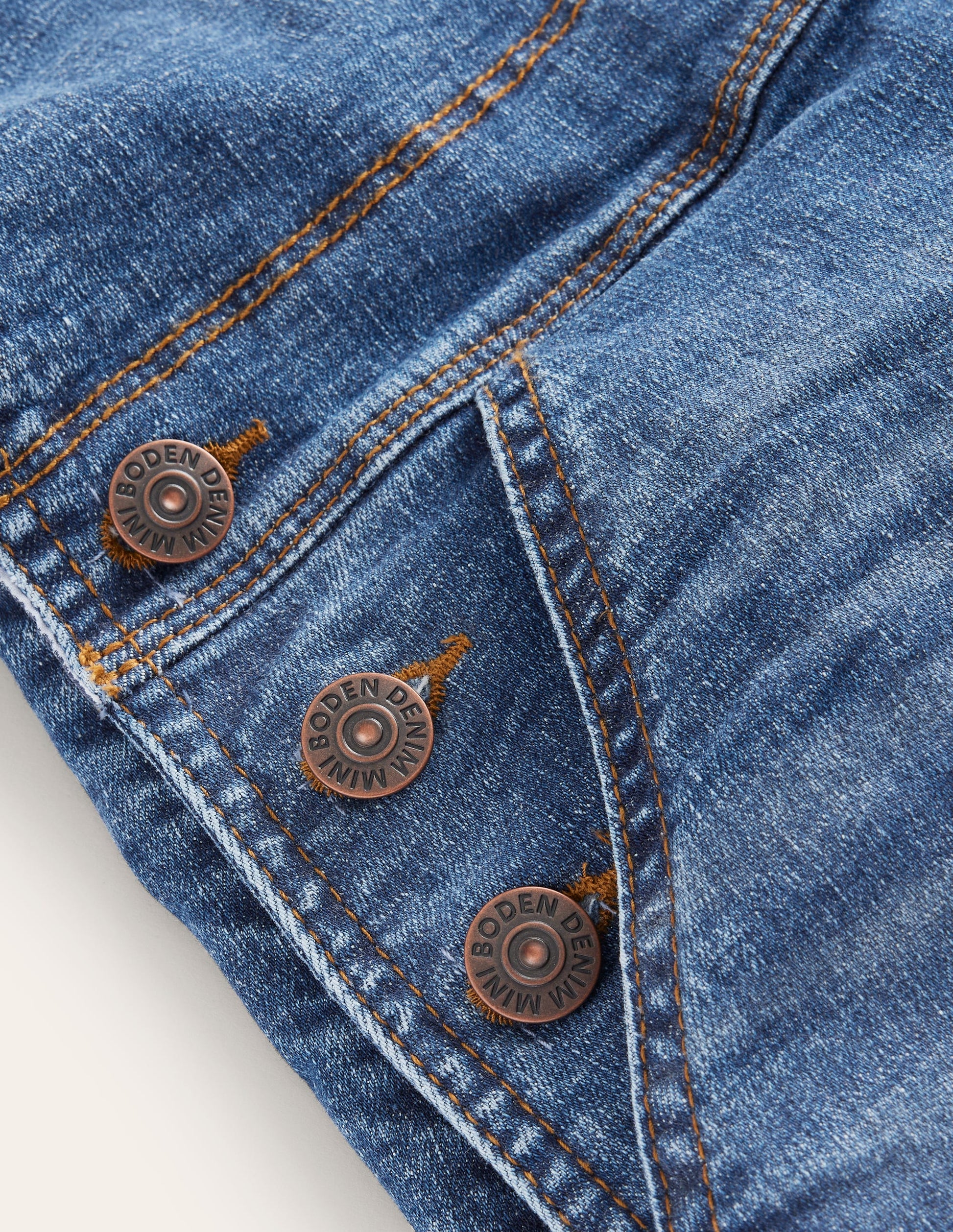 Salopette en jean-Denim moyen-3