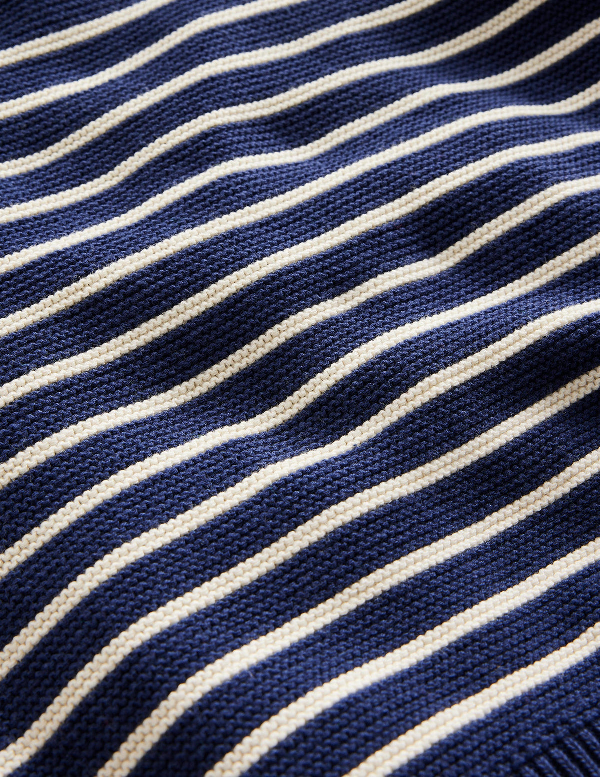 Maritimer Pullover mit Streifen-Saphirblau und Naturweiß gestreift-3