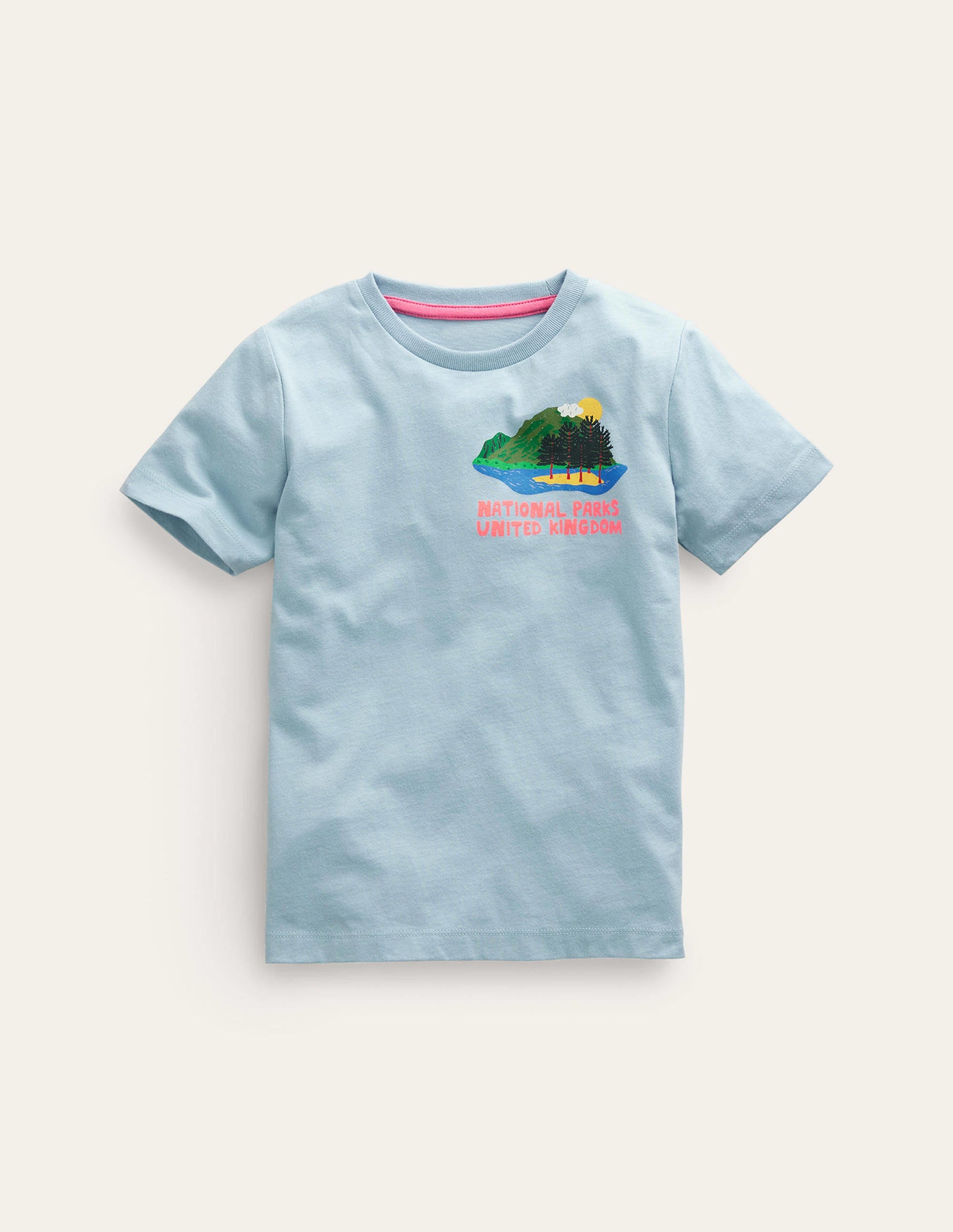T-shirt à imprimé recto verso-Bleu myosotis - Image 1