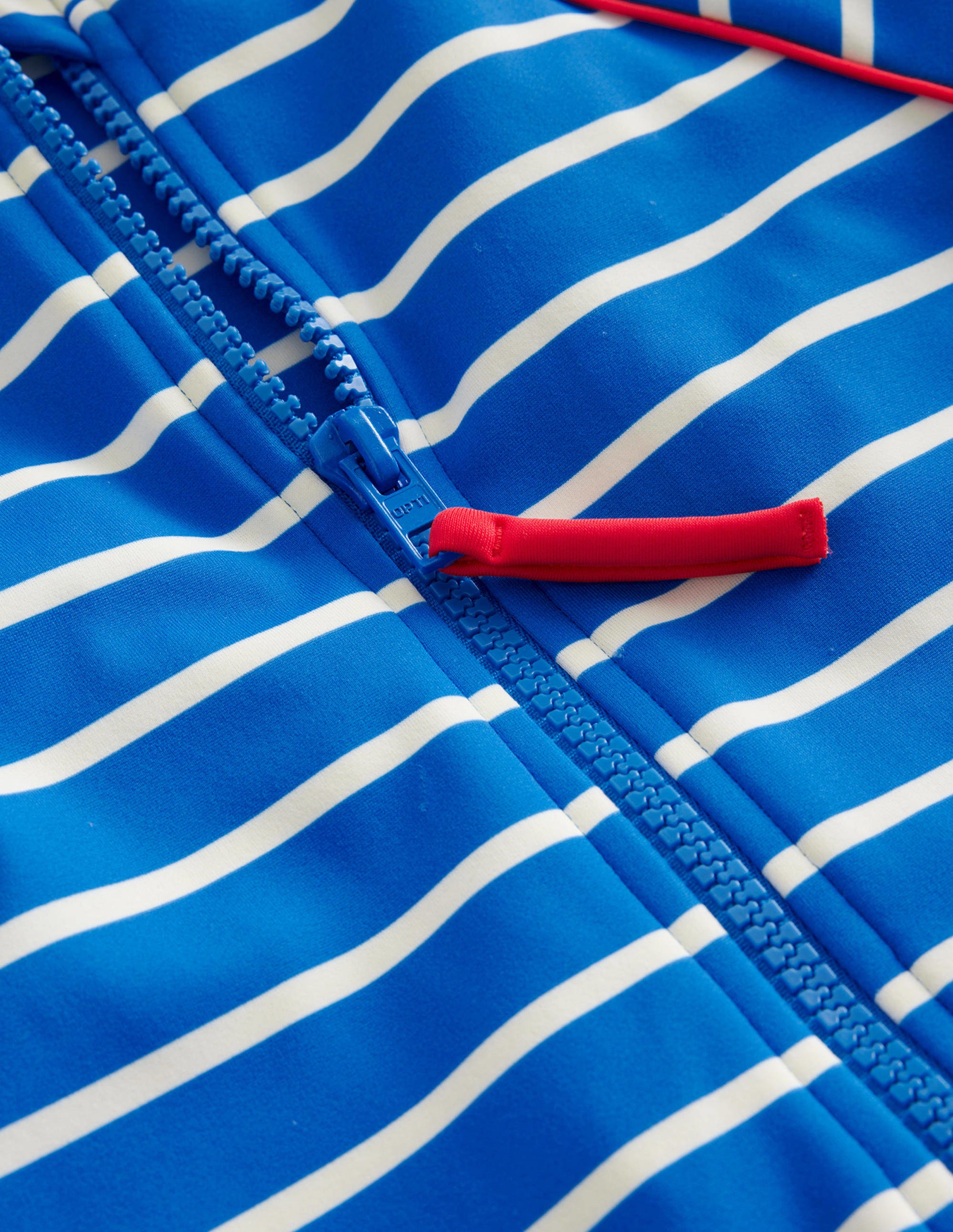 Combinaison de surf avec protection solaire-Rayé bleu grec et ivoire - Image 3